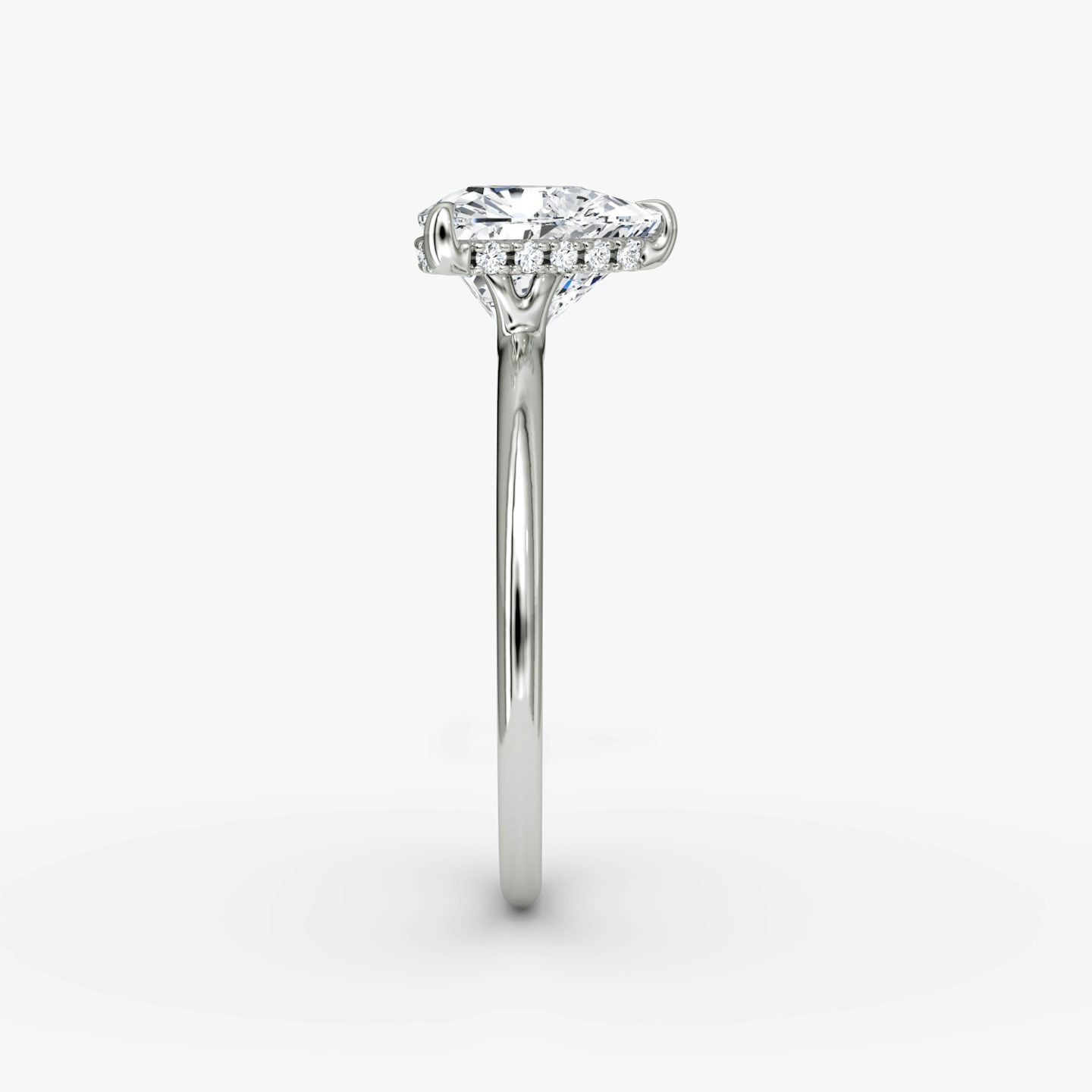 The Signature | Trillion | Platinum | bandAccent: Plain | bandWidth: standard | hiddenHalo: yes | diamondOrientation: horizontal | caratWeight: other