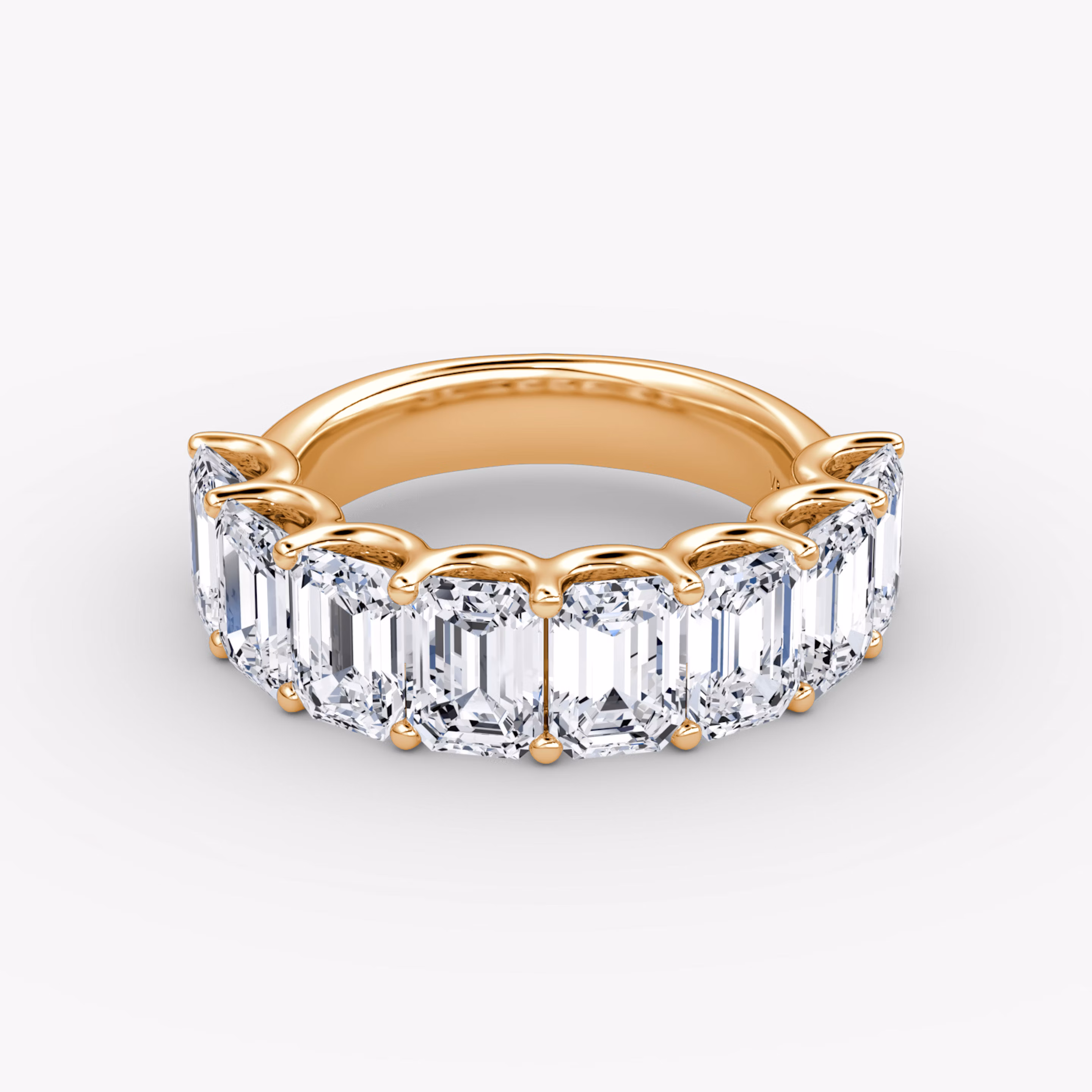 Half Emerald Eternity Band