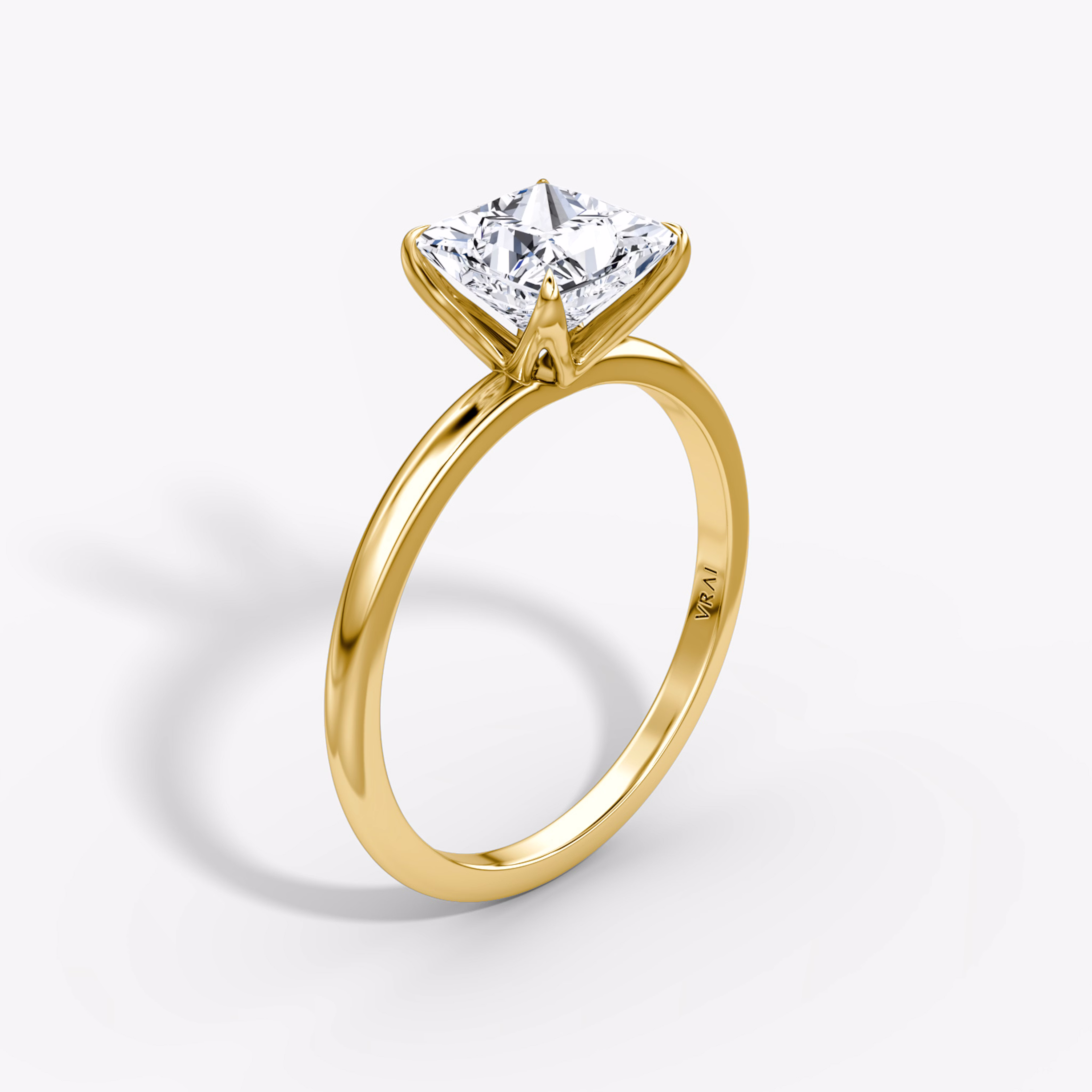 V Prong Engagement Ring