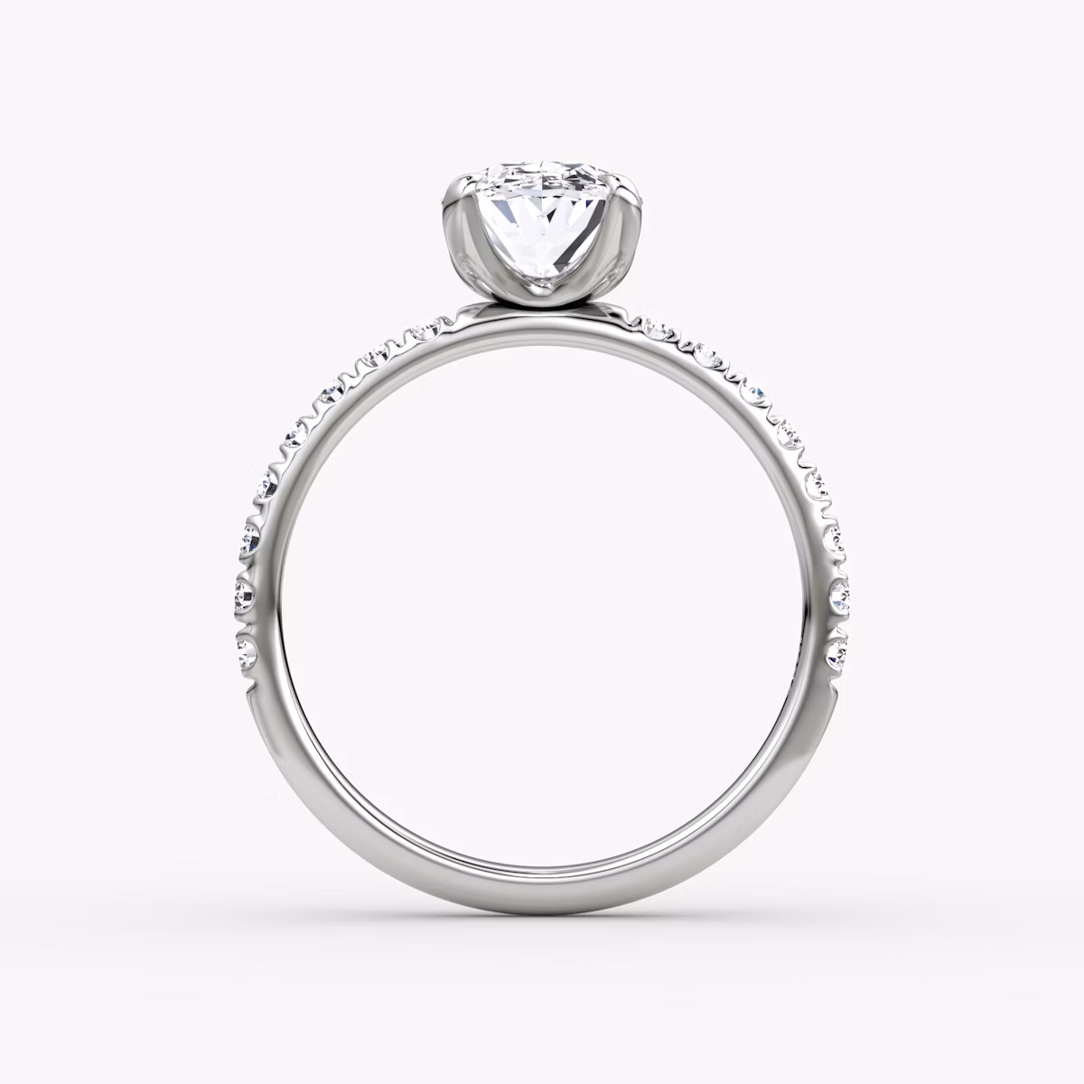 Classic | Oval | Platin | bandAccent: Mit Pavé-Besatz | bandWidth: large | diamondOrientation: vertical | caratWeight: other