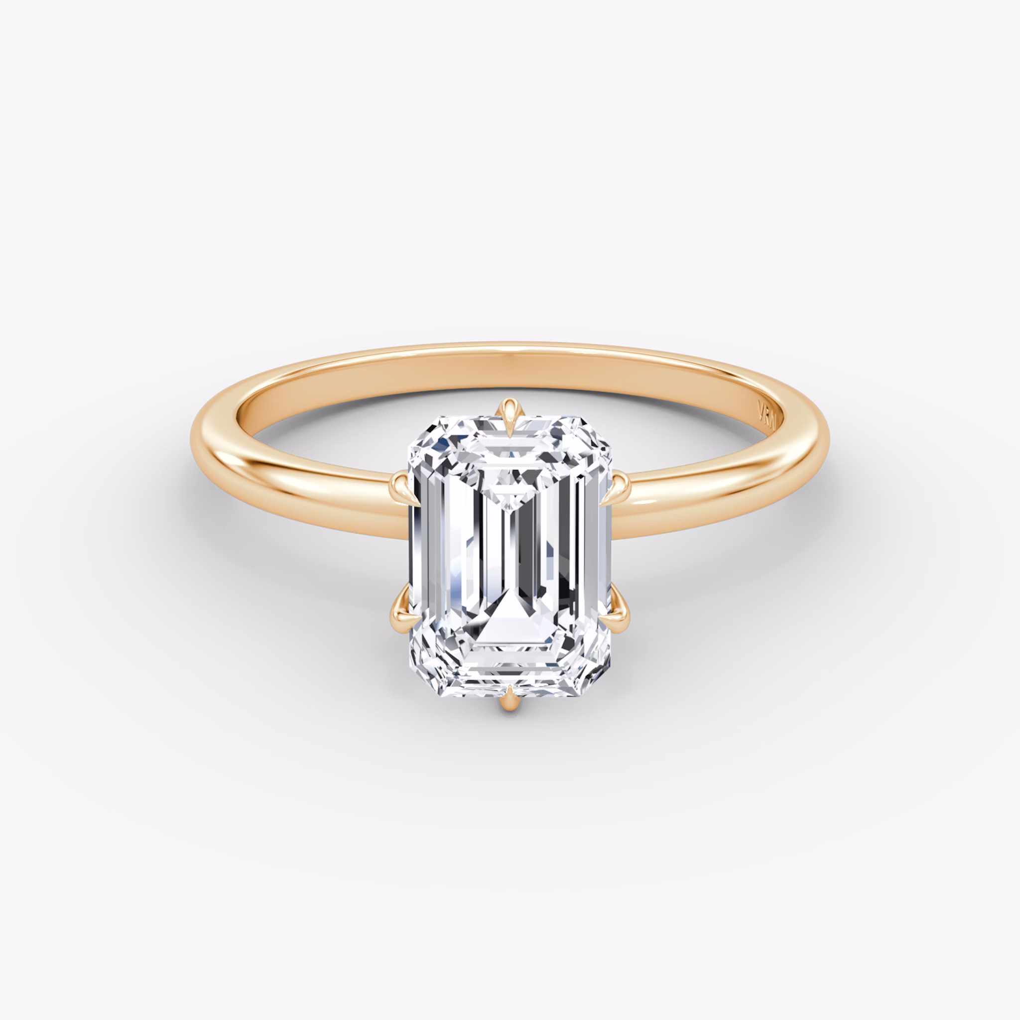 V | Emerald | 14k | Roségold | bandAccent: Ohne Pavé-Besatz | diamondOrientation: vertical | caratWeight: other