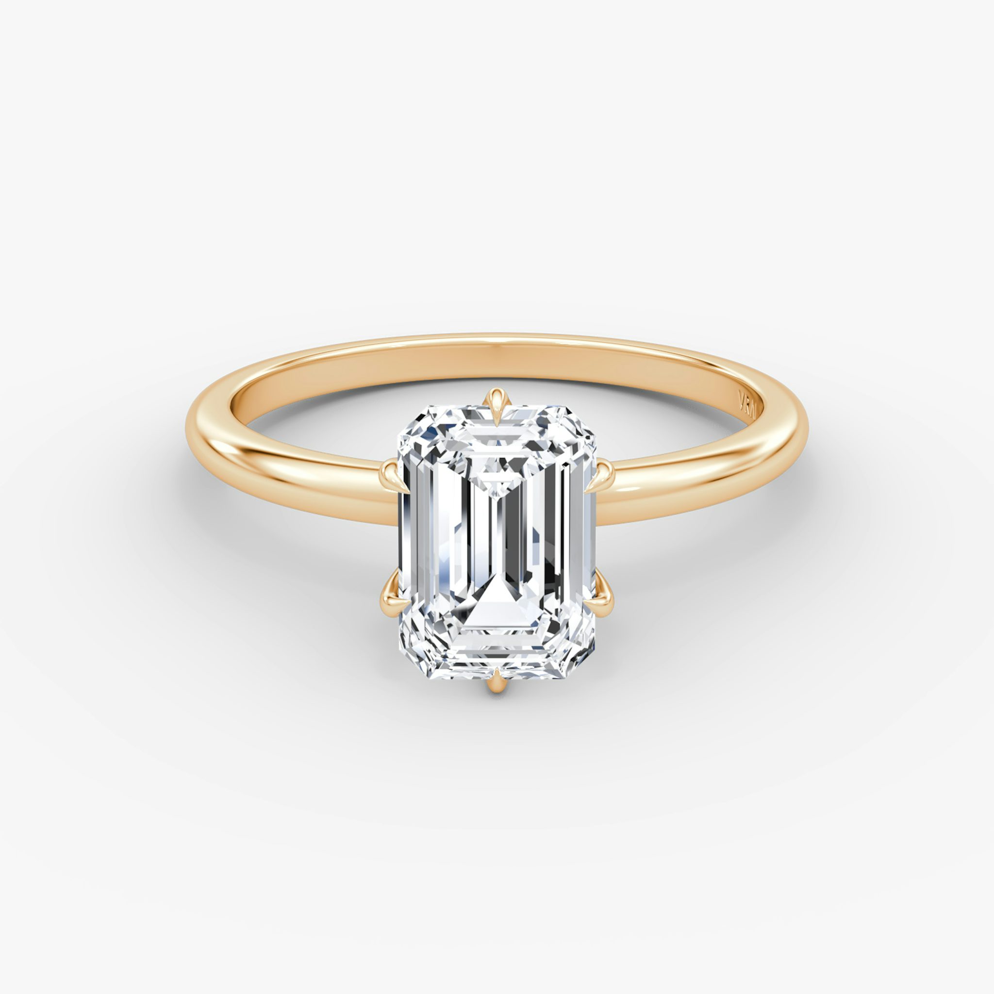 V | Emerald | 14k | Roségold | bandAccent: Ohne Pavé-Besatz | diamondOrientation: vertical | caratWeight: other