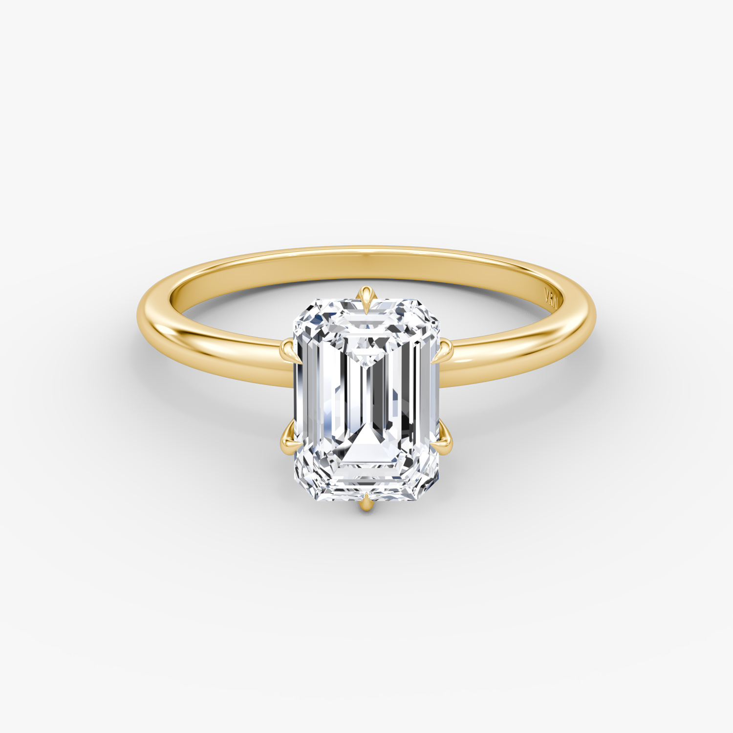 V | Esmeralda | 18k | Oro amarillo | bandAccent: Simple | diamondOrientation: vertical | caratWeight: other
