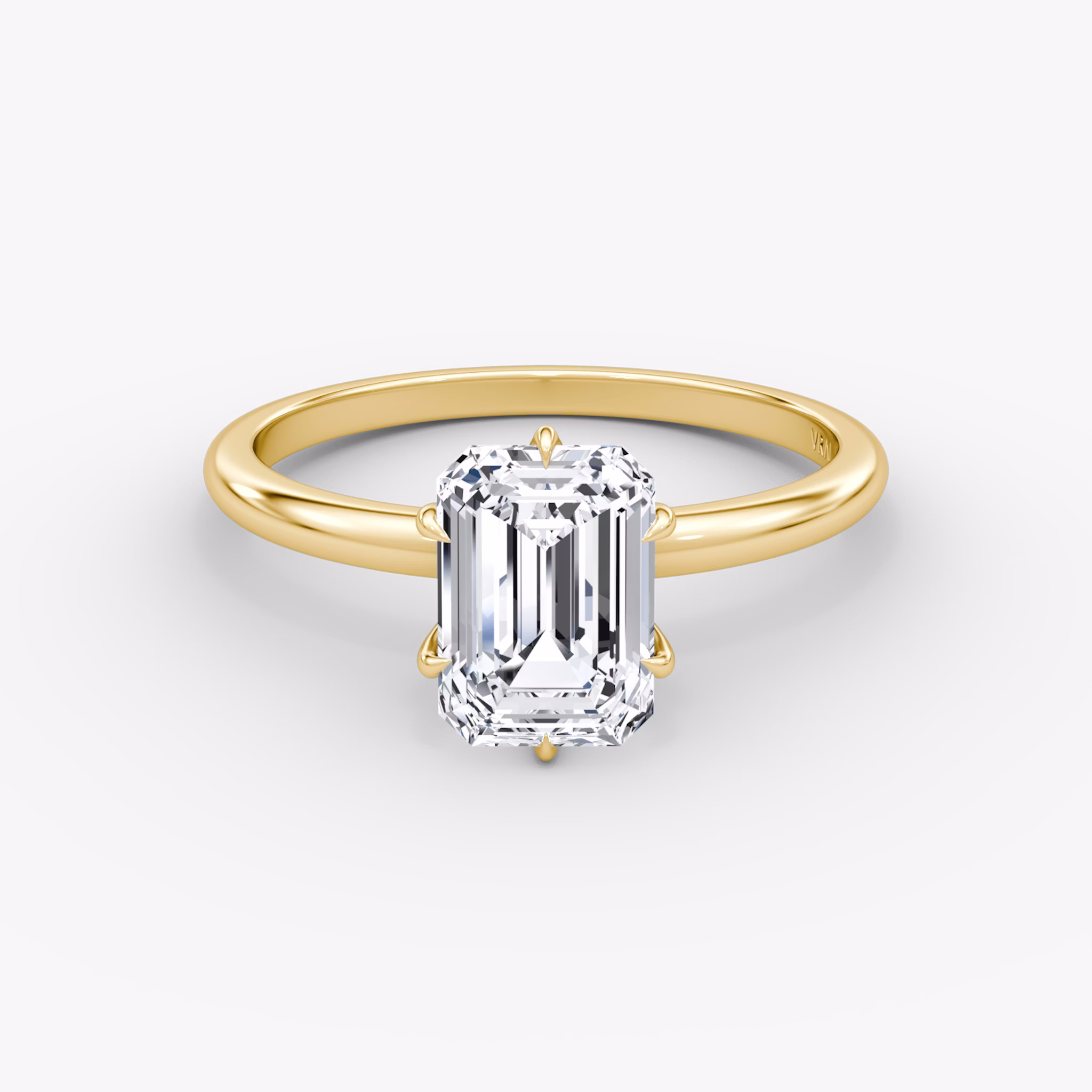 V | Emerald | 18k | Gelbgold | bandAccent: Ohne Pavé-Besatz | diamondOrientation: vertical | caratWeight: other