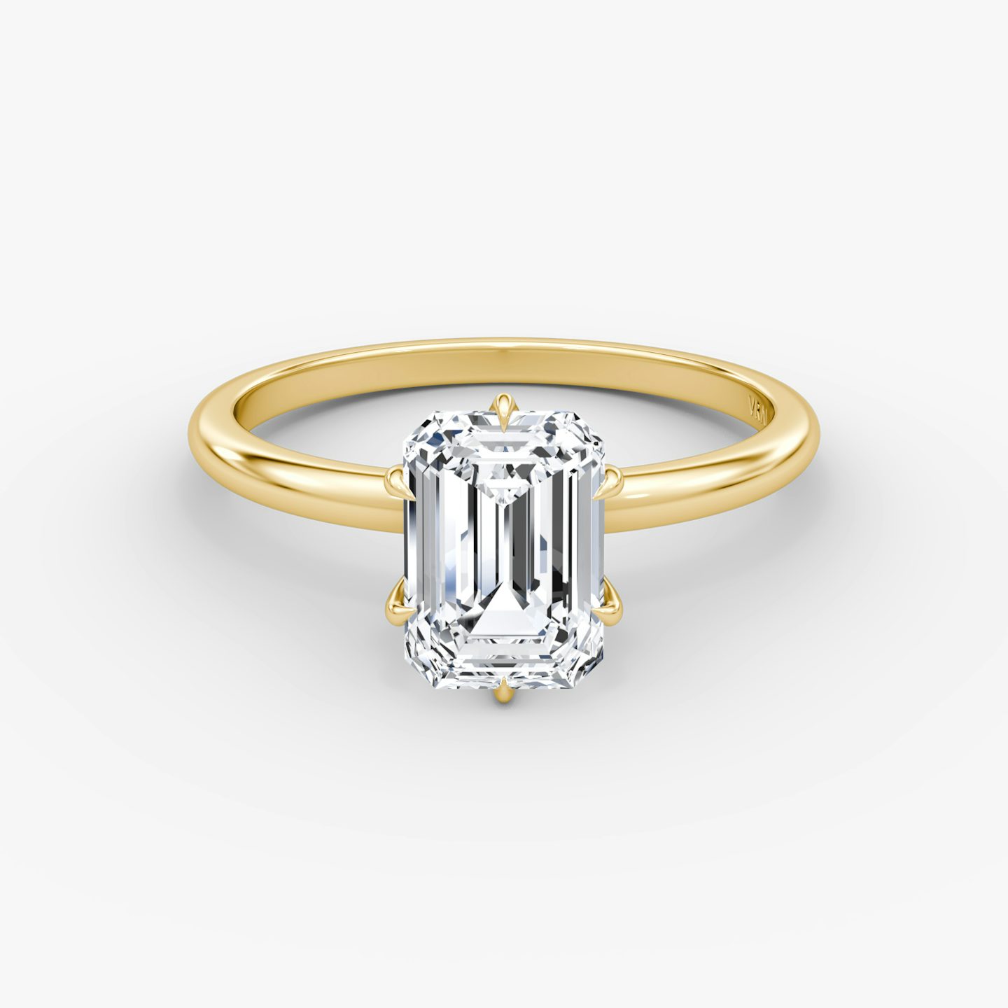V | Esmeralda | 18k | Oro amarillo | bandAccent: Simple | diamondOrientation: vertical | caratWeight: other