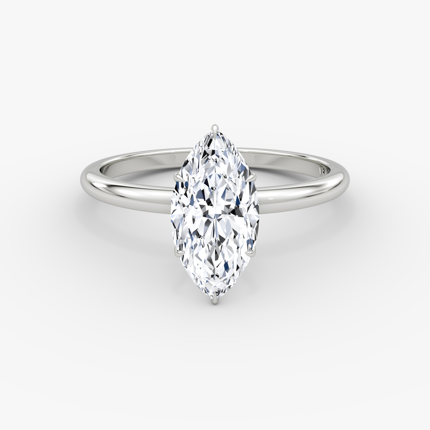 V | Marquise | 18k | Weißgold | bandAccent: Ohne Pavé-Besatz | diamondOrientation: vertical | caratWeight: other