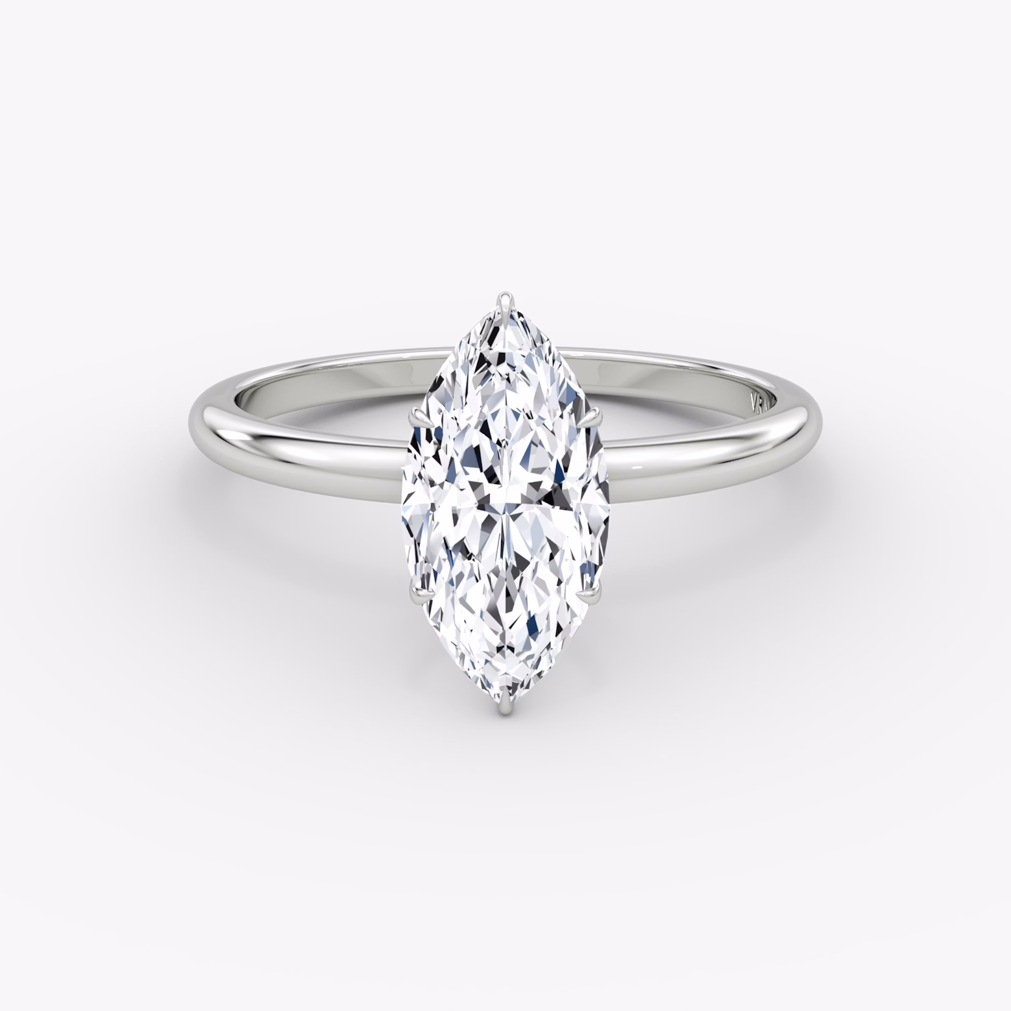 V | Marquise | Platin | bandAccent: Ohne Pavé-Besatz | diamondOrientation: vertical | caratWeight: other