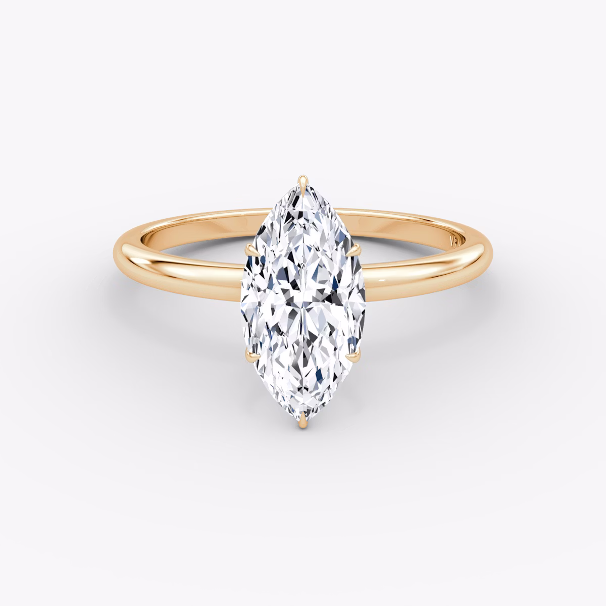 V | Marquise | 14k | Oro rosa | bandAccent: Simple | diamondOrientation: vertical | caratWeight: other