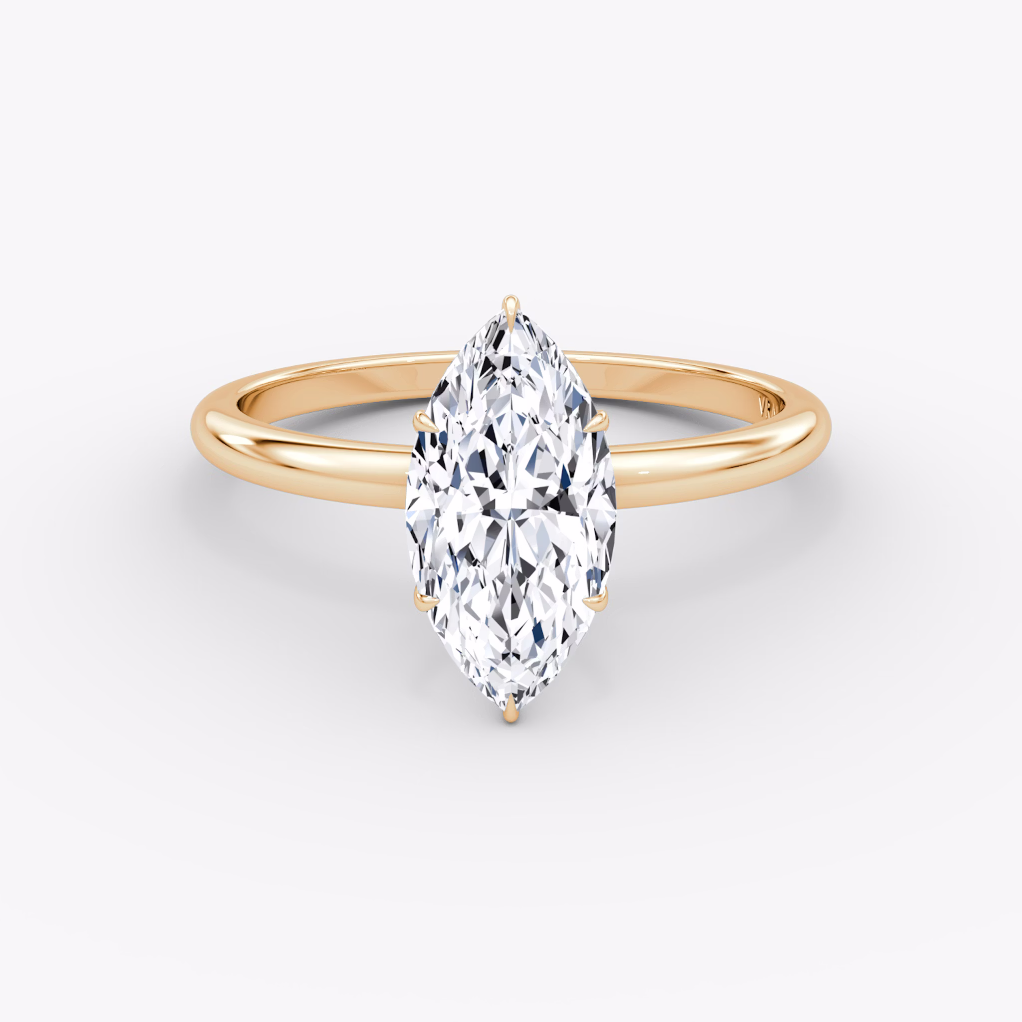 V | Marquise | 14k | Roségold | bandAccent: Ohne Pavé-Besatz | diamondOrientation: vertical | caratWeight: other