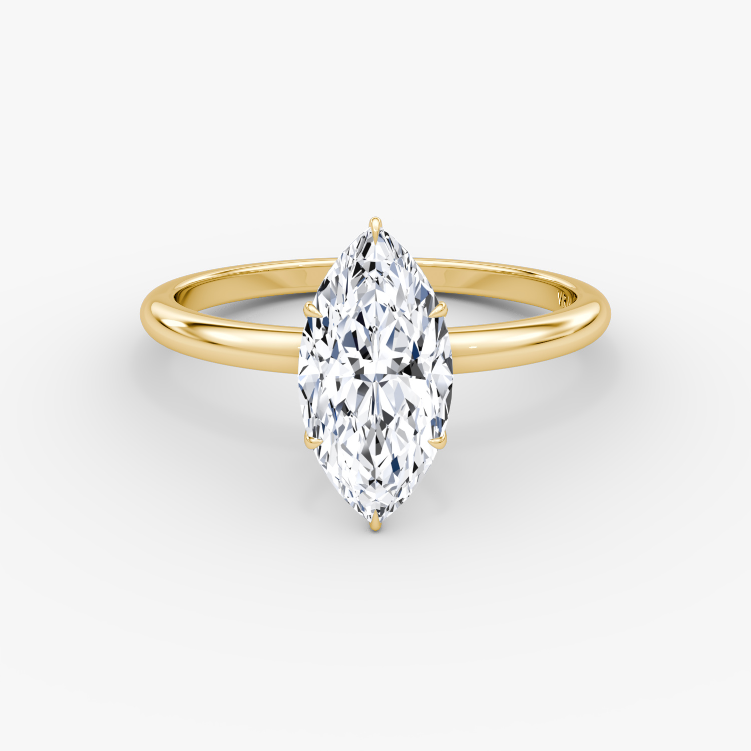 V | Marquise | 18k | Oro amarillo | bandAccent: Simple | diamondOrientation: vertical | caratWeight: other