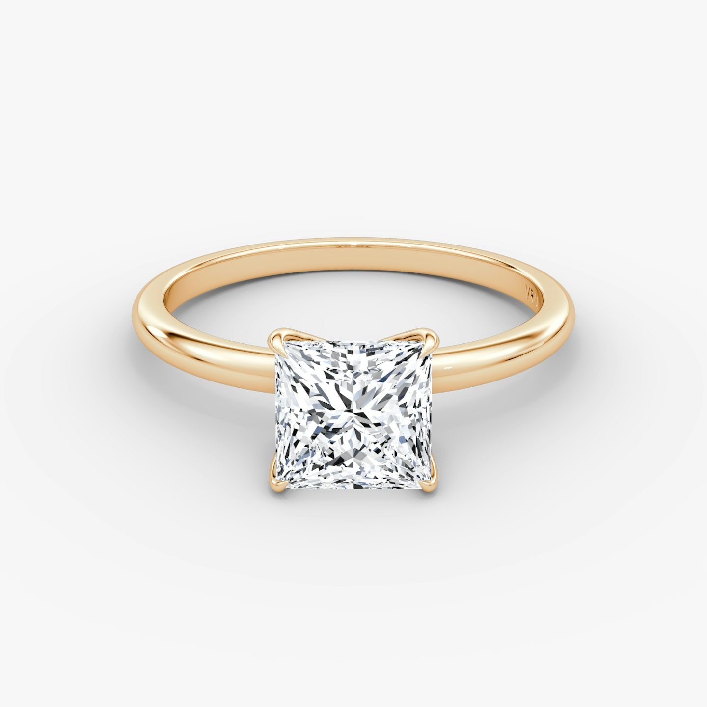 V | Princesa | 14k | Oro rosa | bandAccent: Simple | diamondOrientation: vertical | caratWeight: other
