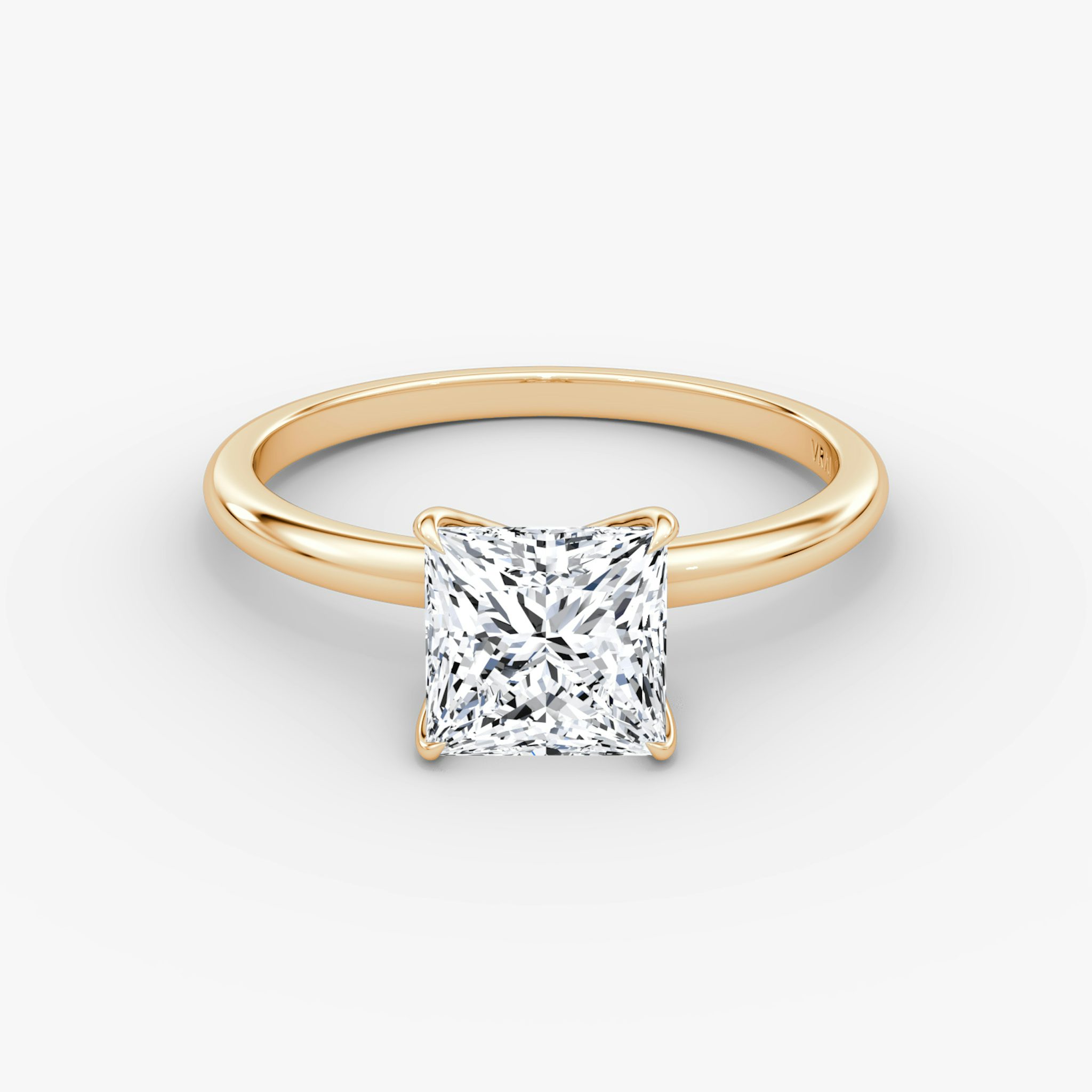 V | Princess | 14k | Roségold | bandAccent: Ohne Pavé-Besatz | diamondOrientation: vertical | caratWeight: other