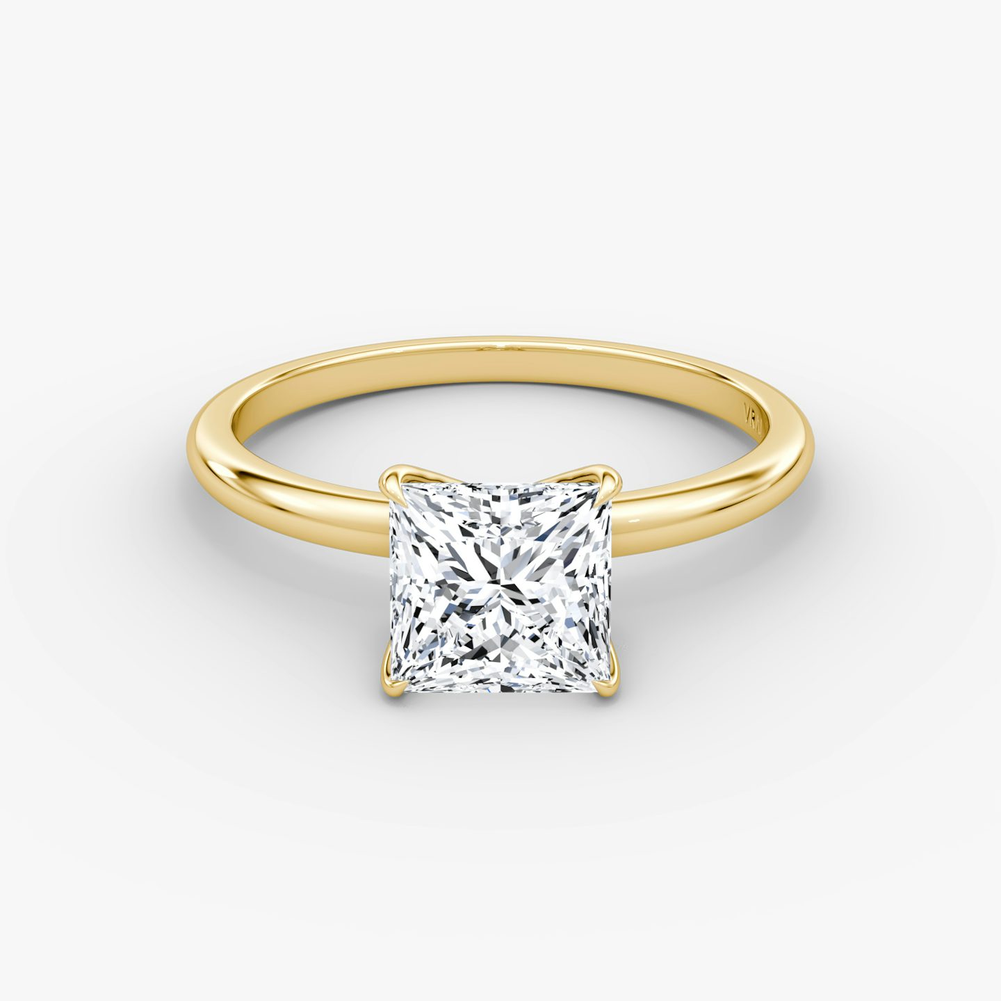 V | Princess | 18k | Gelbgold | bandAccent: Ohne Pavé-Besatz | diamondOrientation: vertical | caratWeight: other