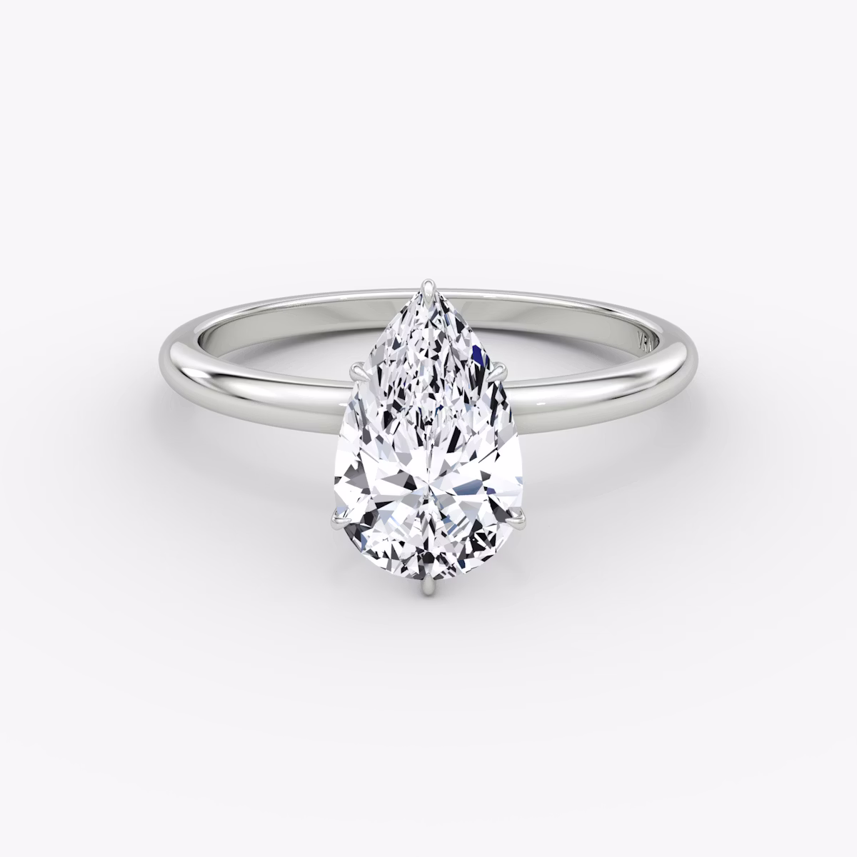 V | Tropfen | Platin | bandAccent: Ohne Pavé-Besatz | diamondOrientation: vertical | caratWeight: other
