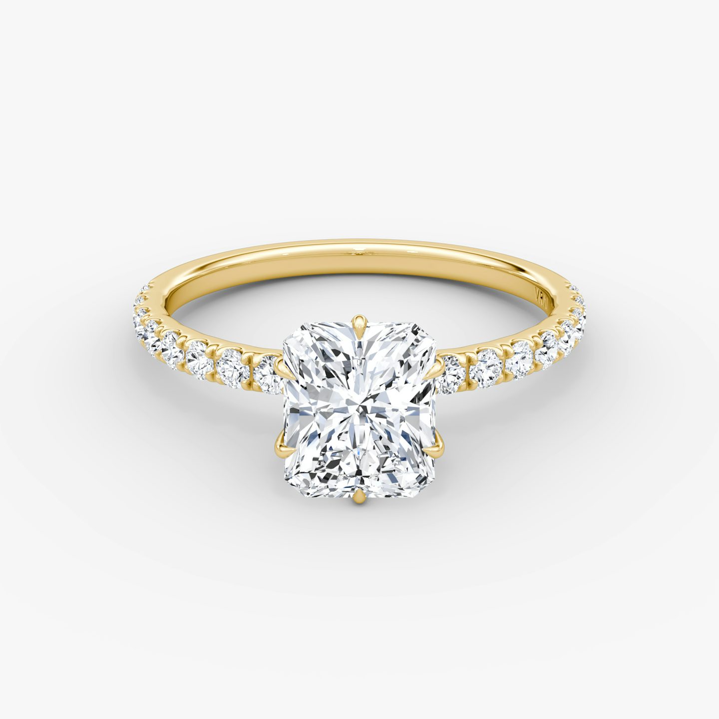 V | Radiant | 18k | Gelbgold | bandAccent: Mit Pavé-Besatz | diamondOrientation: vertical | caratWeight: other
