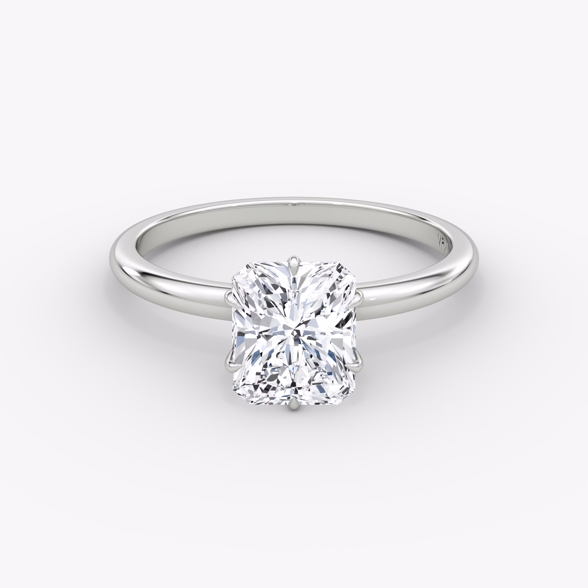 V | Radiant | Platin | bandAccent: Ohne Pavé-Besatz | diamondOrientation: vertical | caratWeight: other