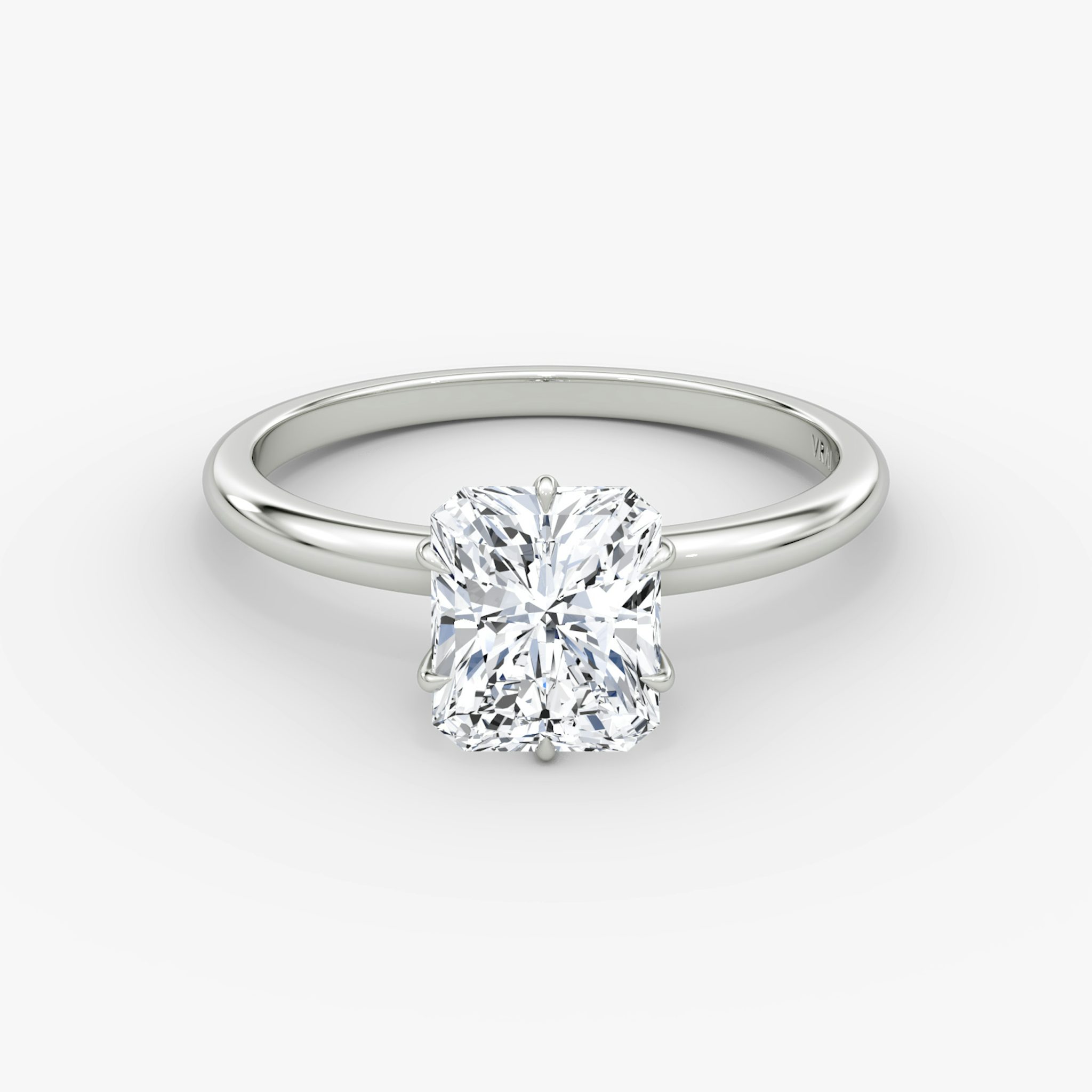 V | Radiant | Platin | bandAccent: Ohne Pavé-Besatz | diamondOrientation: vertical | caratWeight: other