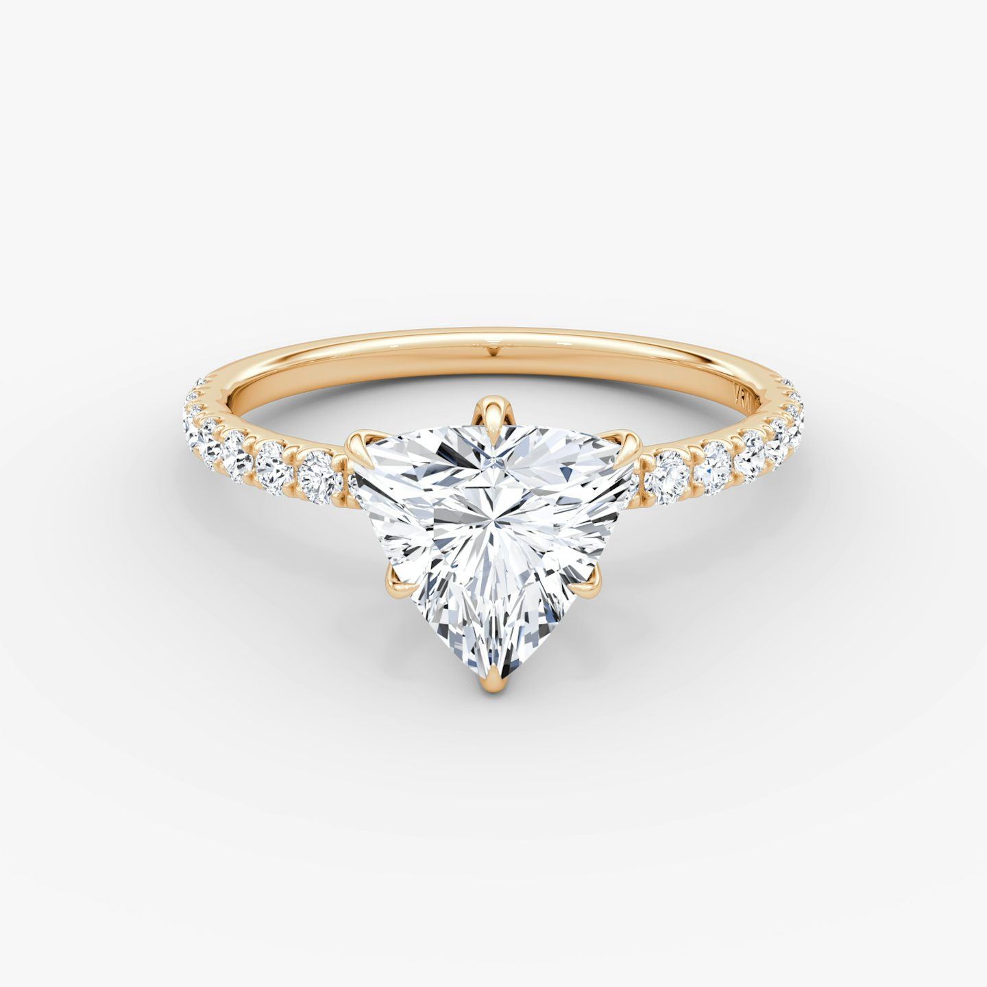 V | Trillón | 14k | Oro rosa | bandAccent: Pavé | diamondOrientation: vertical | caratWeight: other