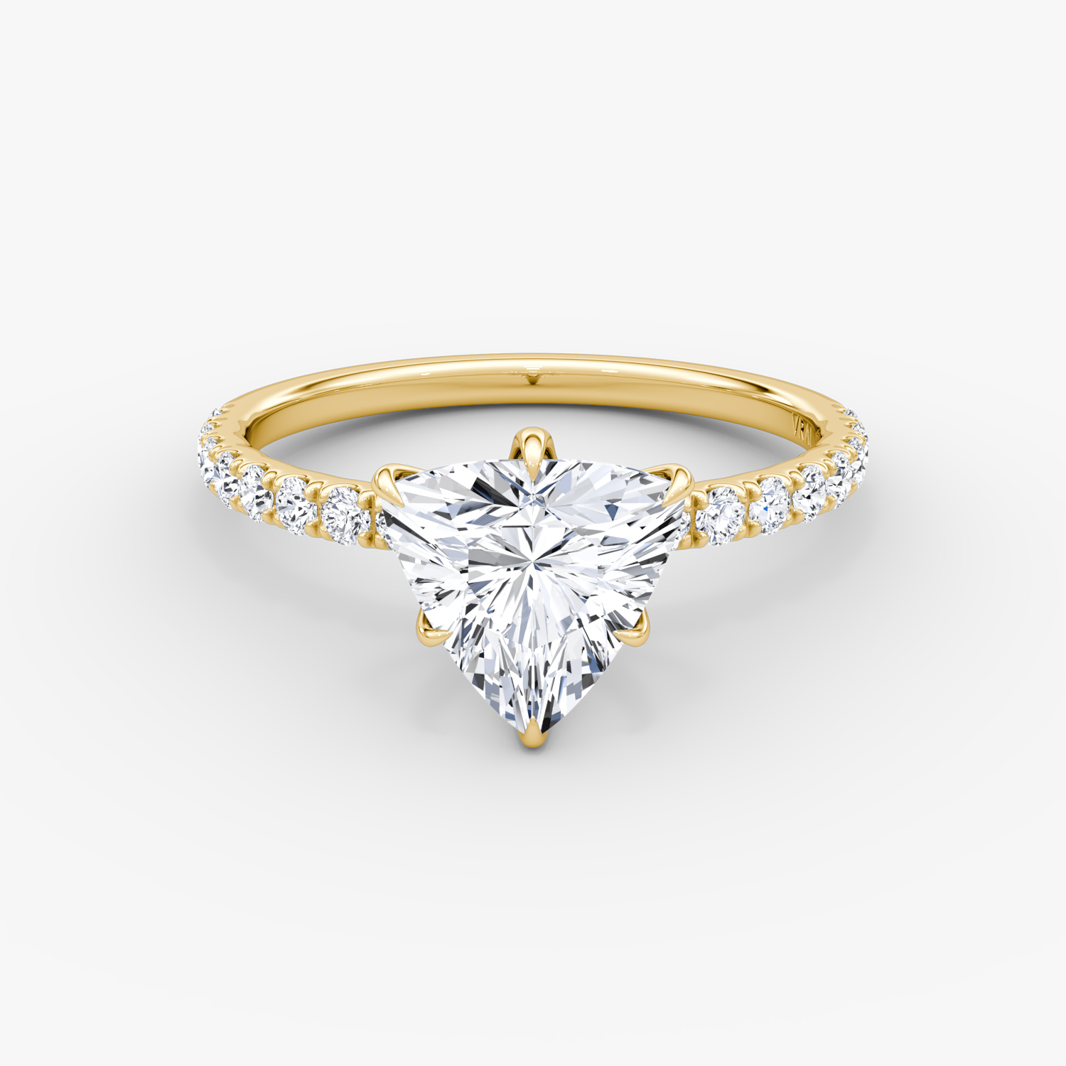 V | Trillón | 18k | Oro amarillo | bandAccent: Pavé | diamondOrientation: vertical | caratWeight: other