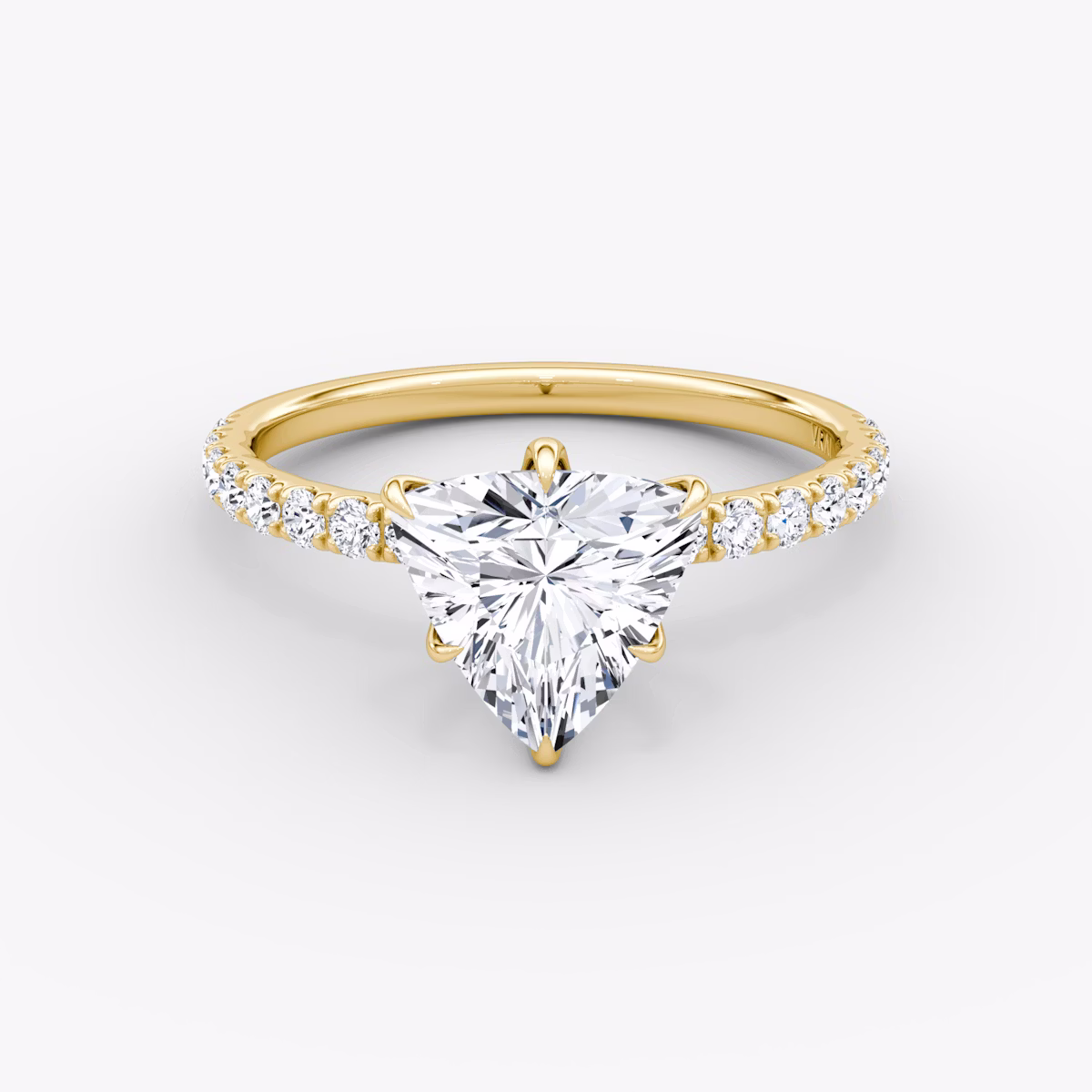 V | Trillón | 18k | Oro amarillo | bandAccent: Pavé | diamondOrientation: vertical | caratWeight: other