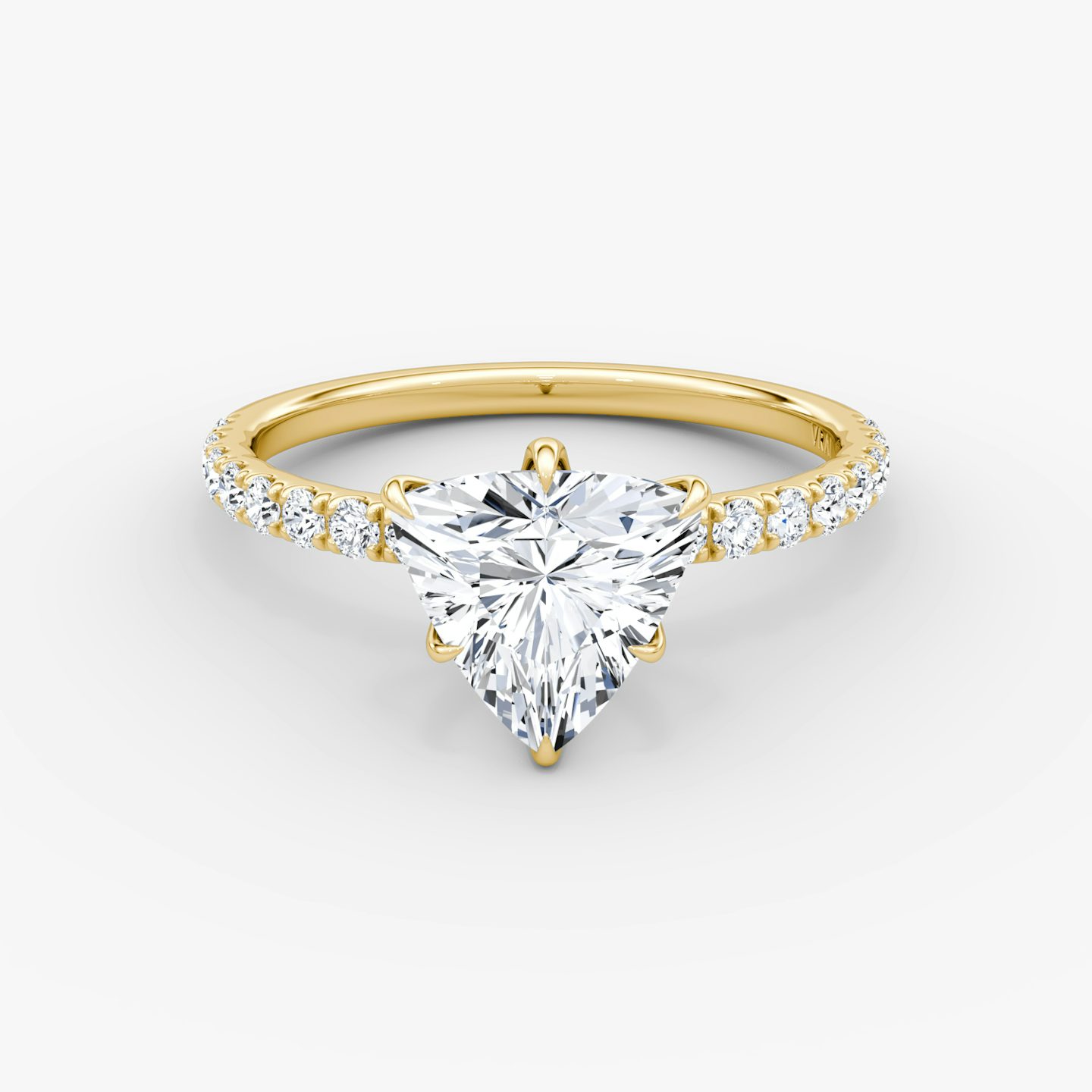 V | Trillón | 18k | Oro amarillo | bandAccent: Pavé | diamondOrientation: vertical | caratWeight: other