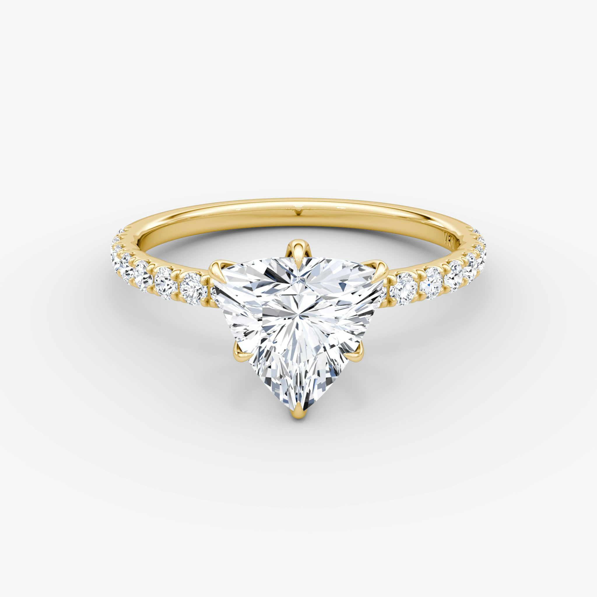 V | Trillón | 18k | Oro amarillo | bandAccent: Pavé | diamondOrientation: vertical | caratWeight: other