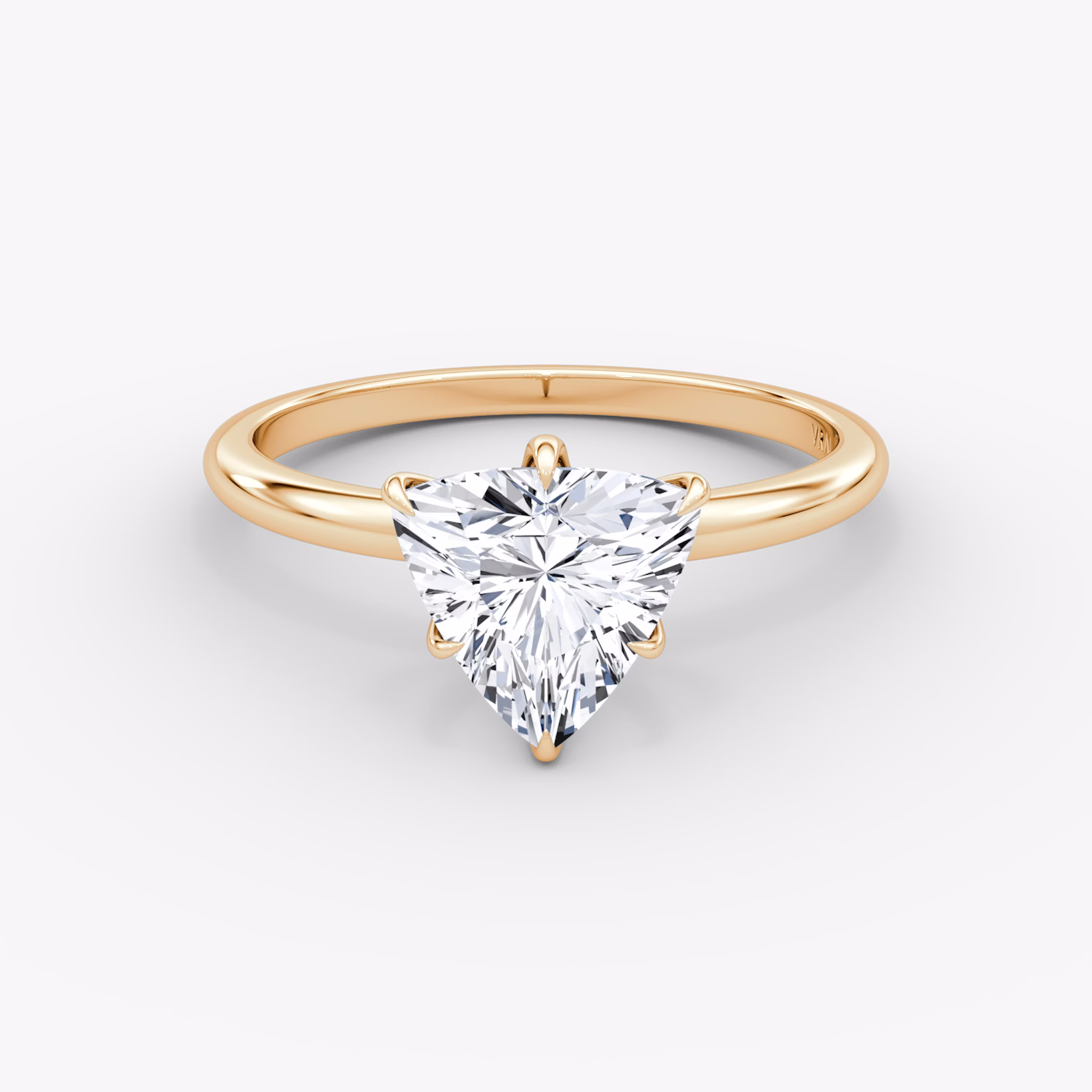 V | Trillant | 14k | Roségold | bandAccent: Ohne Pavé-Besatz | diamondOrientation: vertical | caratWeight: other