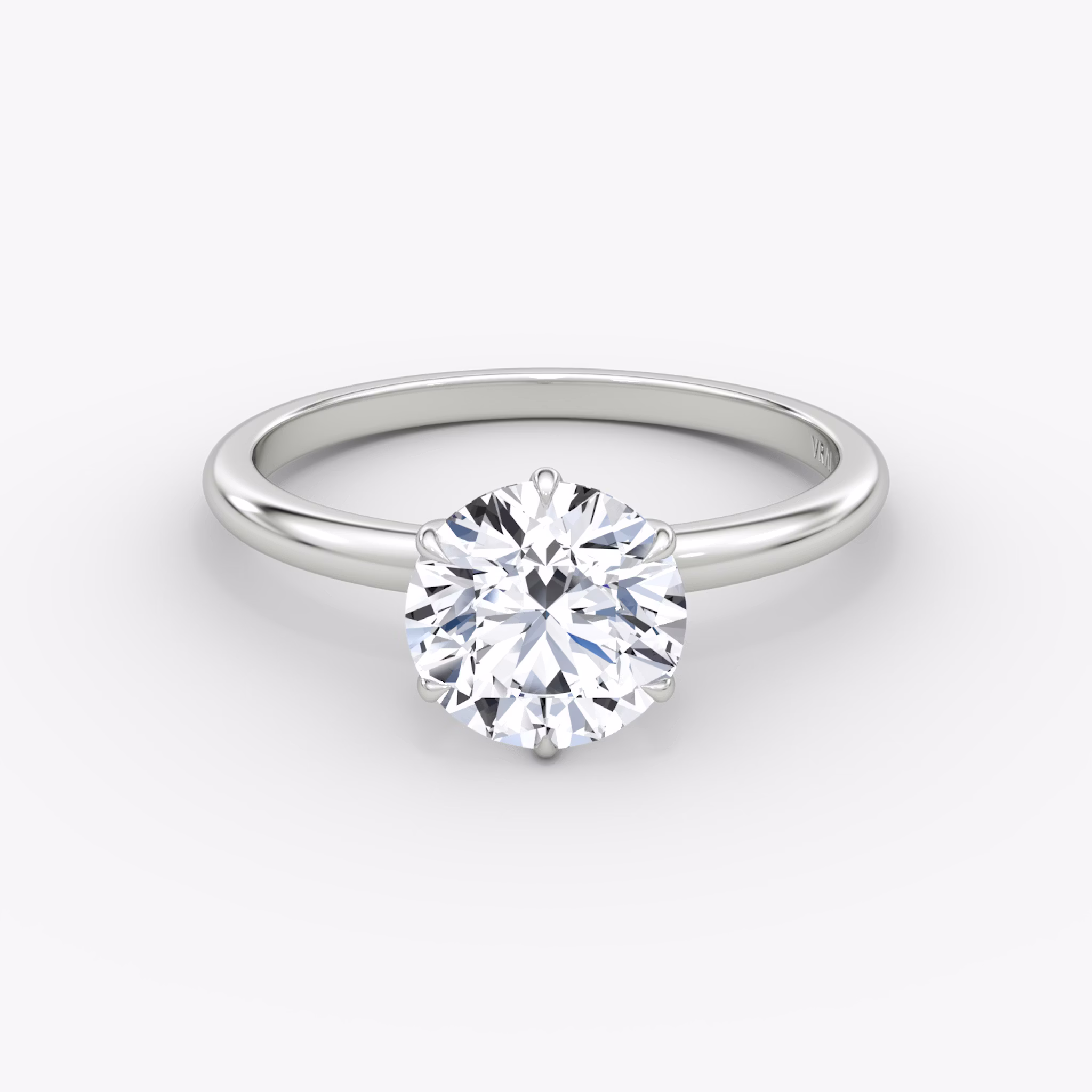 V | Rund | 18k | Weißgold | bandAccent: Ohne Pavé-Besatz | caratWeight: 1.0ct | diamondOrientation: vertical