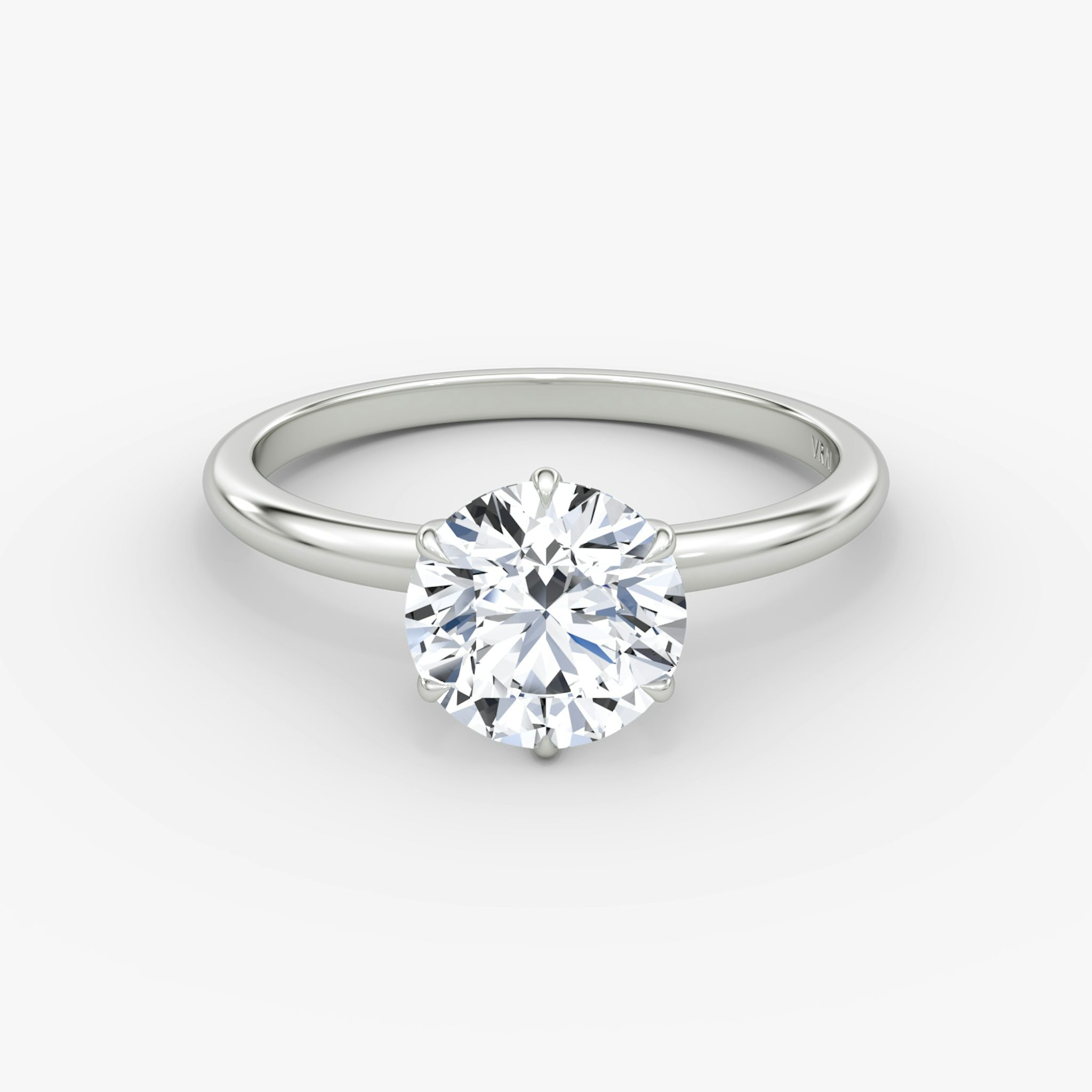 V | Rund | 18k | Weißgold | bandAccent: Ohne Pavé-Besatz | caratWeight: 1.0ct | diamondOrientation: vertical