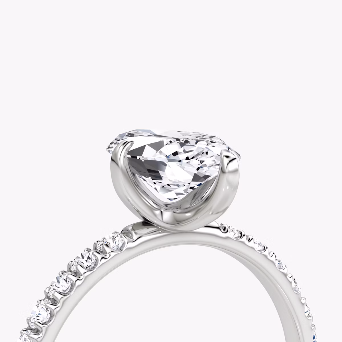 The Classic | Marquise | Platinum | bandAccent: Pavé | bandWidth: large | diamondOrientation: vertical | caratWeight: other