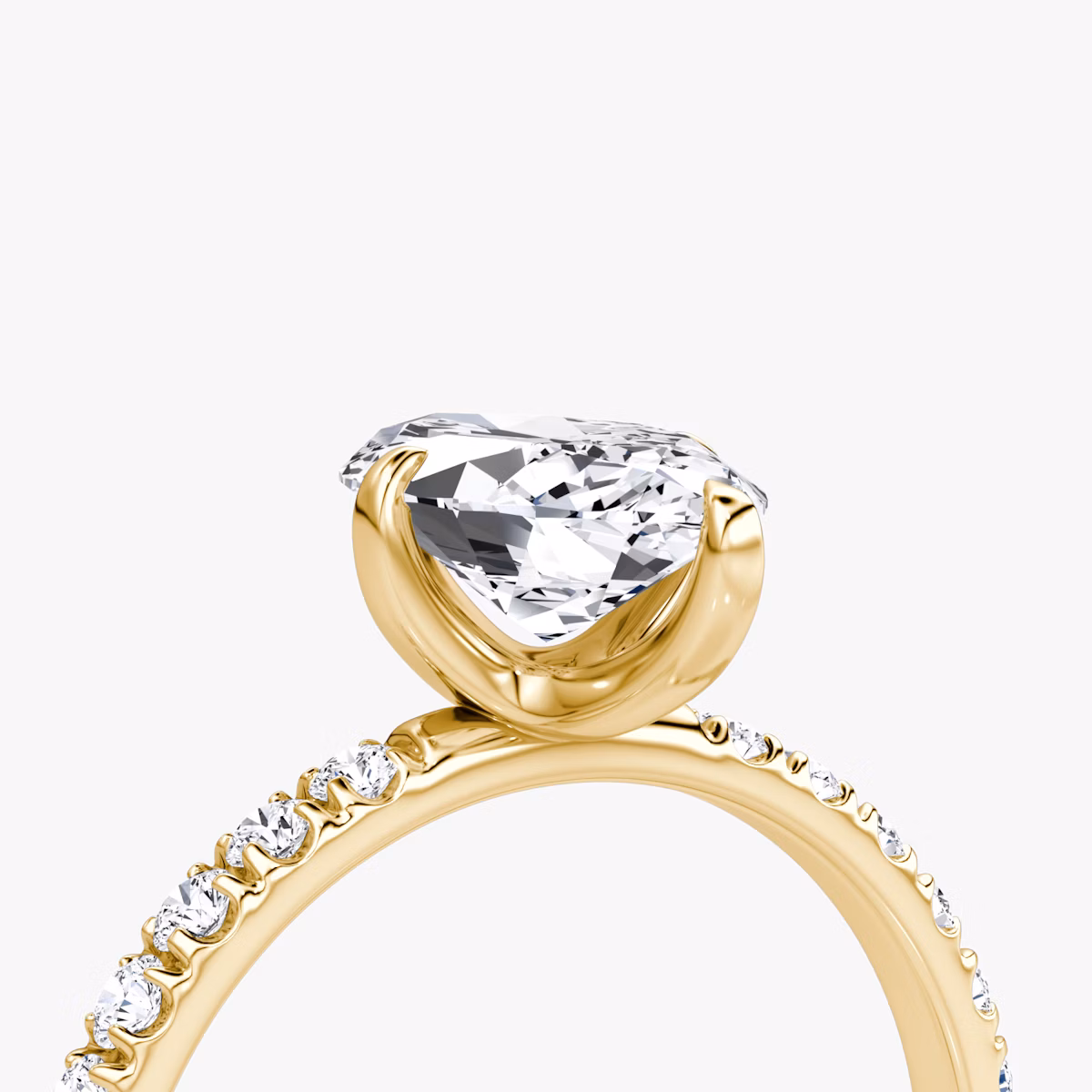 The Classic | Marquise | 18k | Yellow Gold | bandAccent: Pavé | bandWidth: large | diamondOrientation: vertical | caratWeight: other