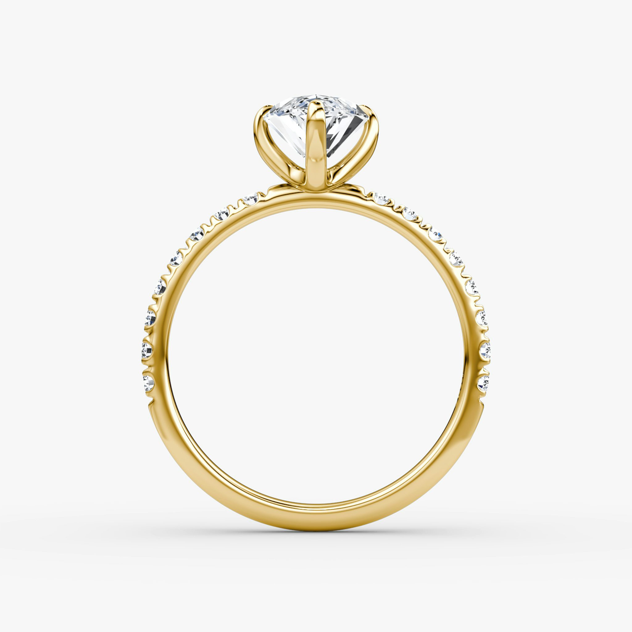 The Classic | Marquise | 18k | Yellow Gold | bandAccent: Pavé | bandWidth: large | diamondOrientation: vertical | caratWeight: other