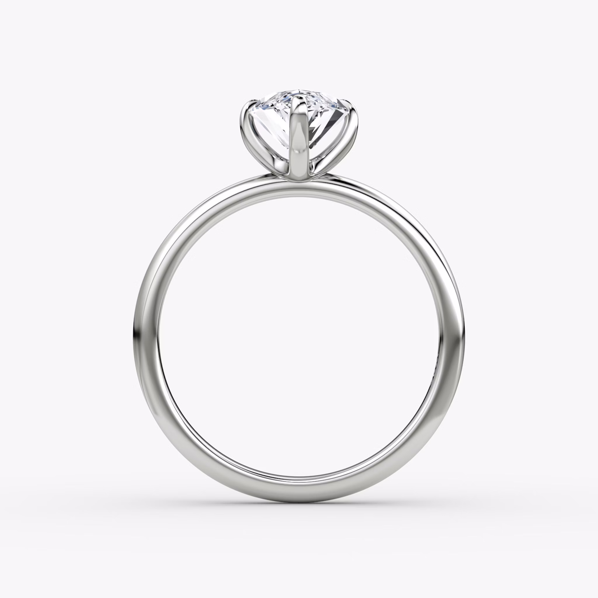 The Classic | Marquise | 18k | White Gold | bandAccent: Plain | bandWidth: large | diamondOrientation: vertical | caratWeight: other