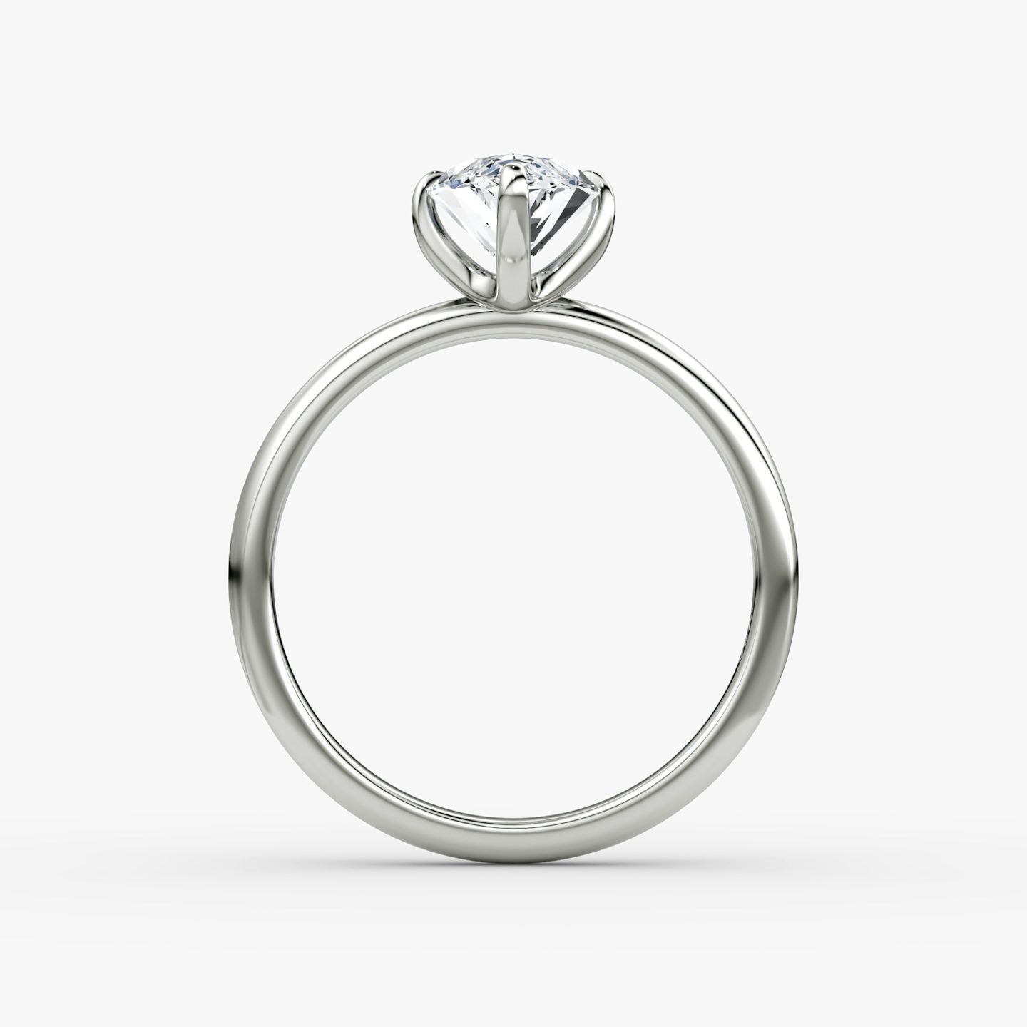 The Classic | Marquise | Platinum | bandAccent: Plain | bandWidth: large | diamondOrientation: vertical | caratWeight: other