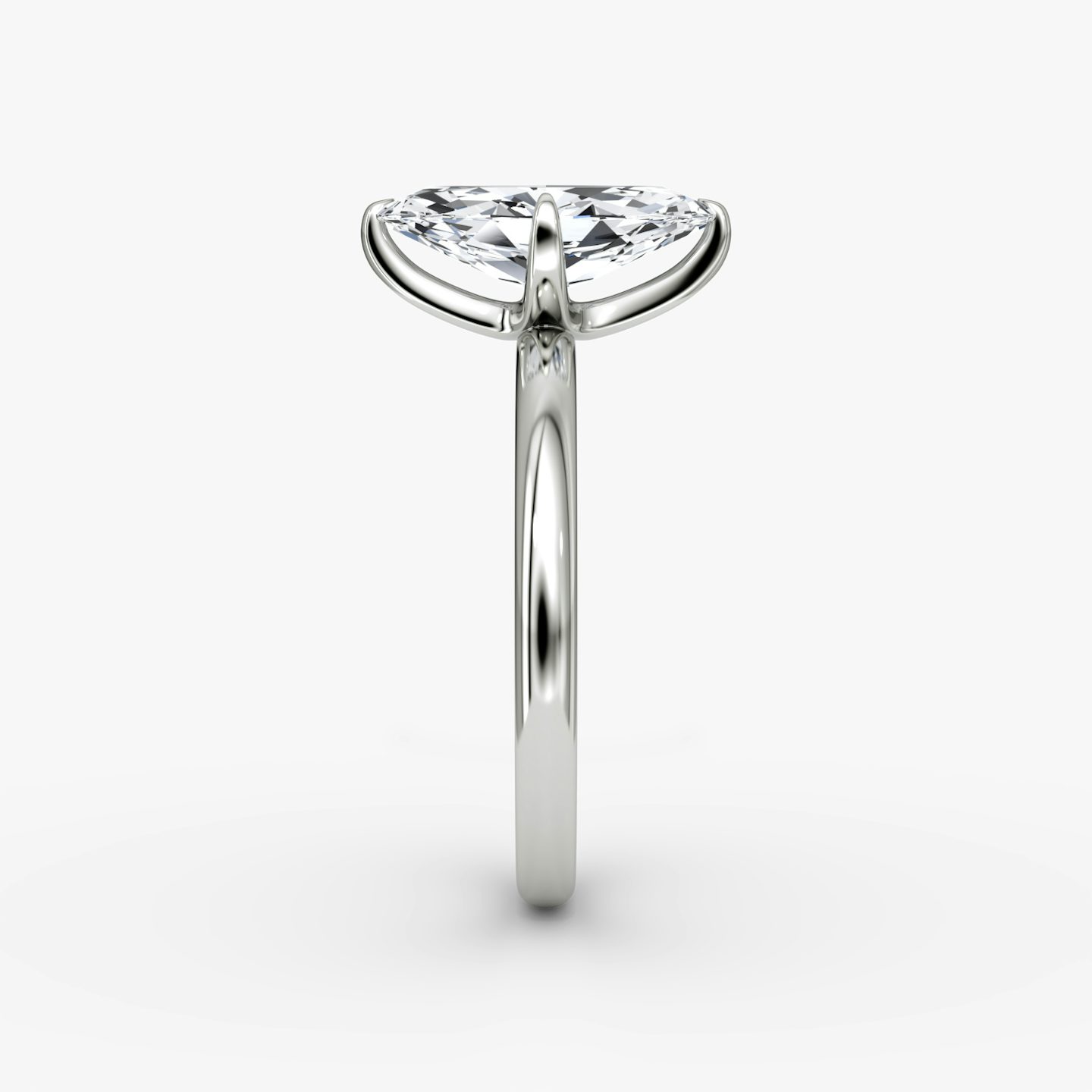 The Classic | Marquise | Platinum | bandAccent: Plain | bandWidth: large | diamondOrientation: vertical | caratWeight: other
