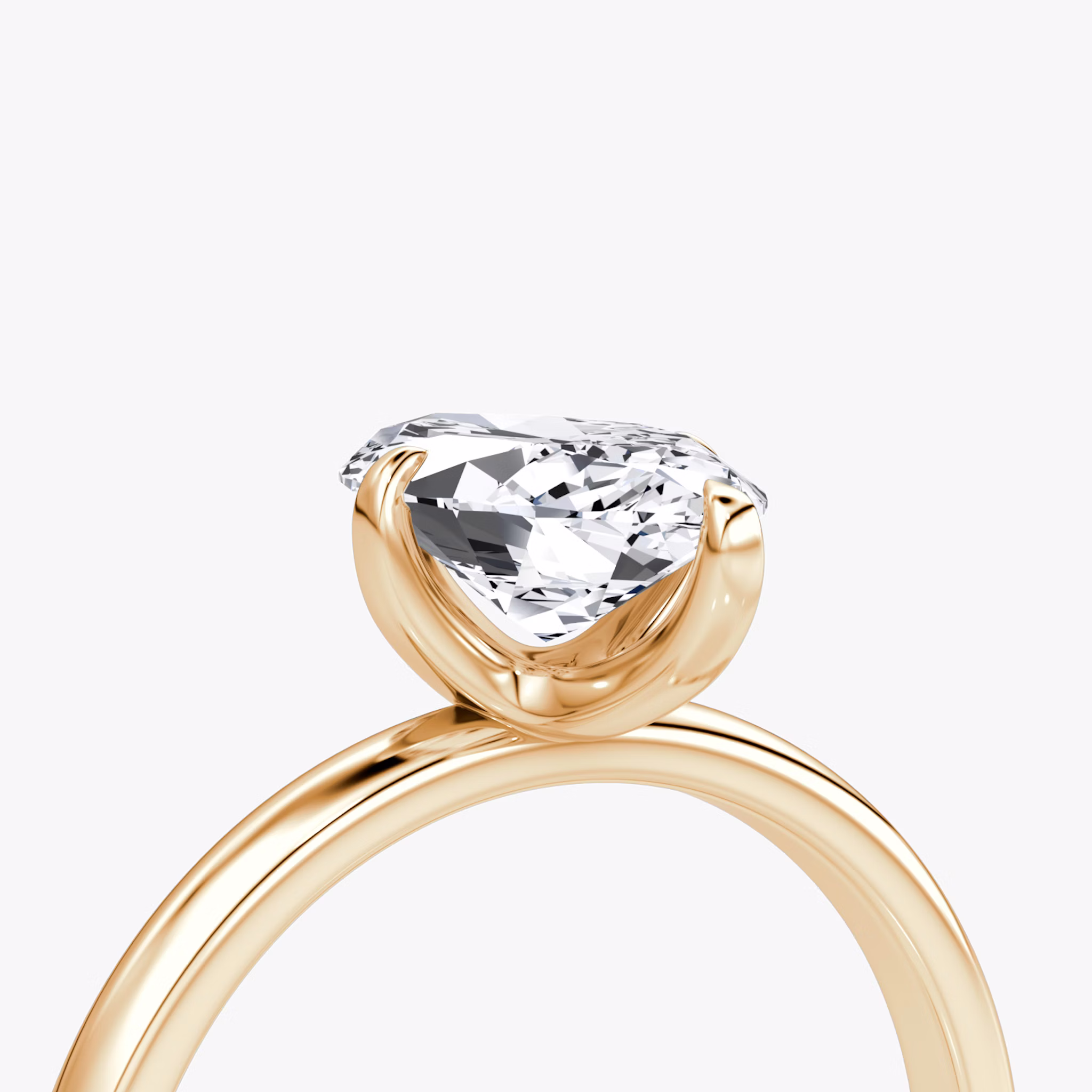 The Classic | Marquise | 14k | Rose Gold | bandAccent: Plain | bandWidth: large | diamondOrientation: vertical | caratWeight: other