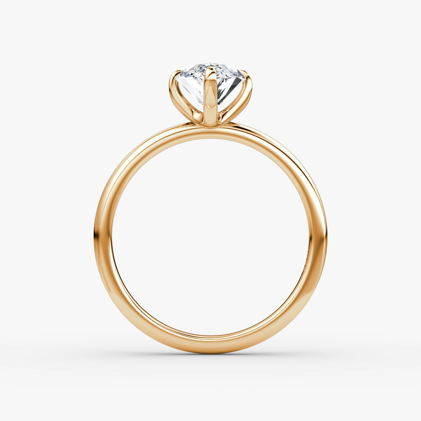 The Classic | Marquise | 14k | Rose Gold | bandAccent: Plain | bandWidth: large | diamondOrientation: vertical | caratWeight: other