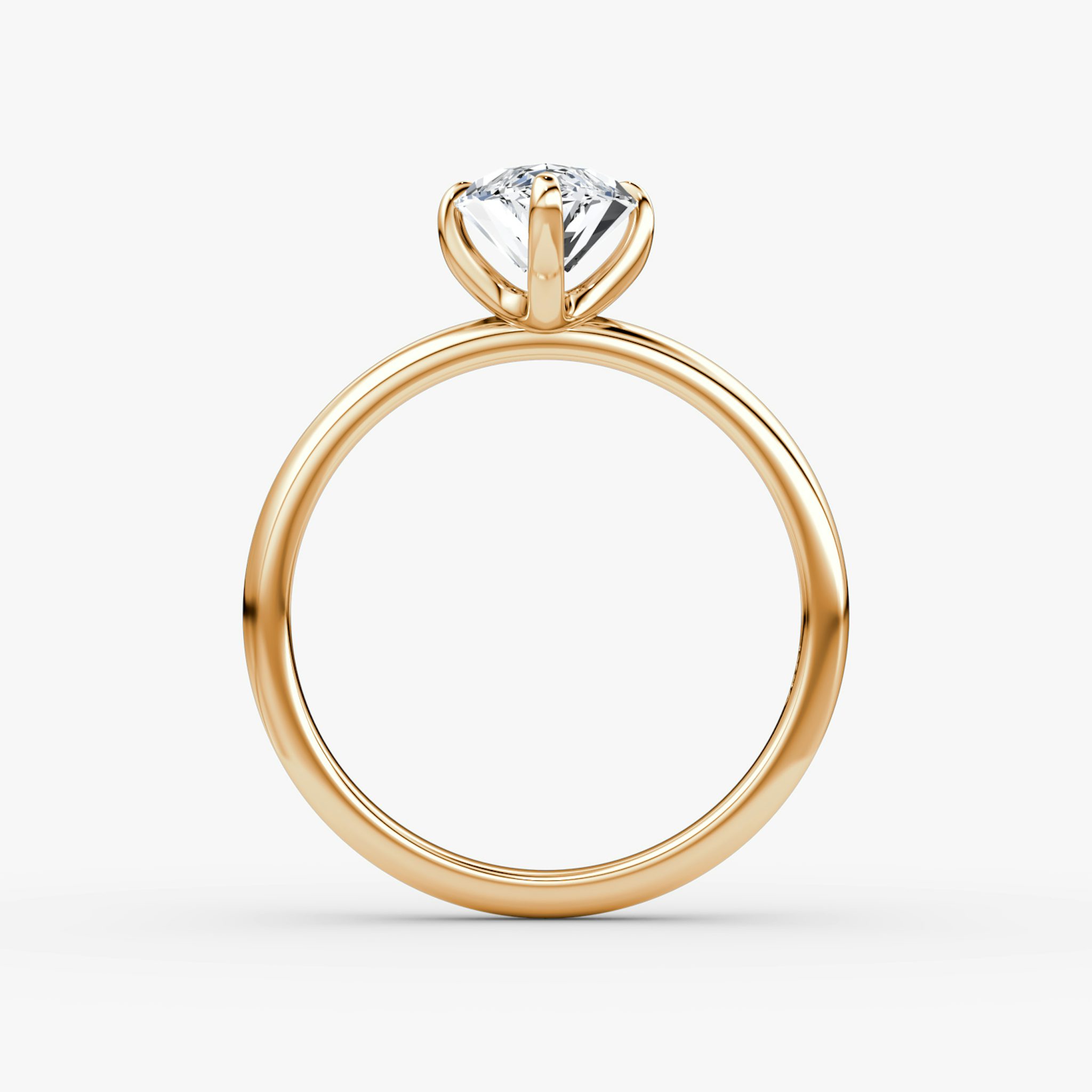 The Classic | Marquise | 14k | Rose Gold | bandAccent: Plain | bandWidth: large | diamondOrientation: vertical | caratWeight: other