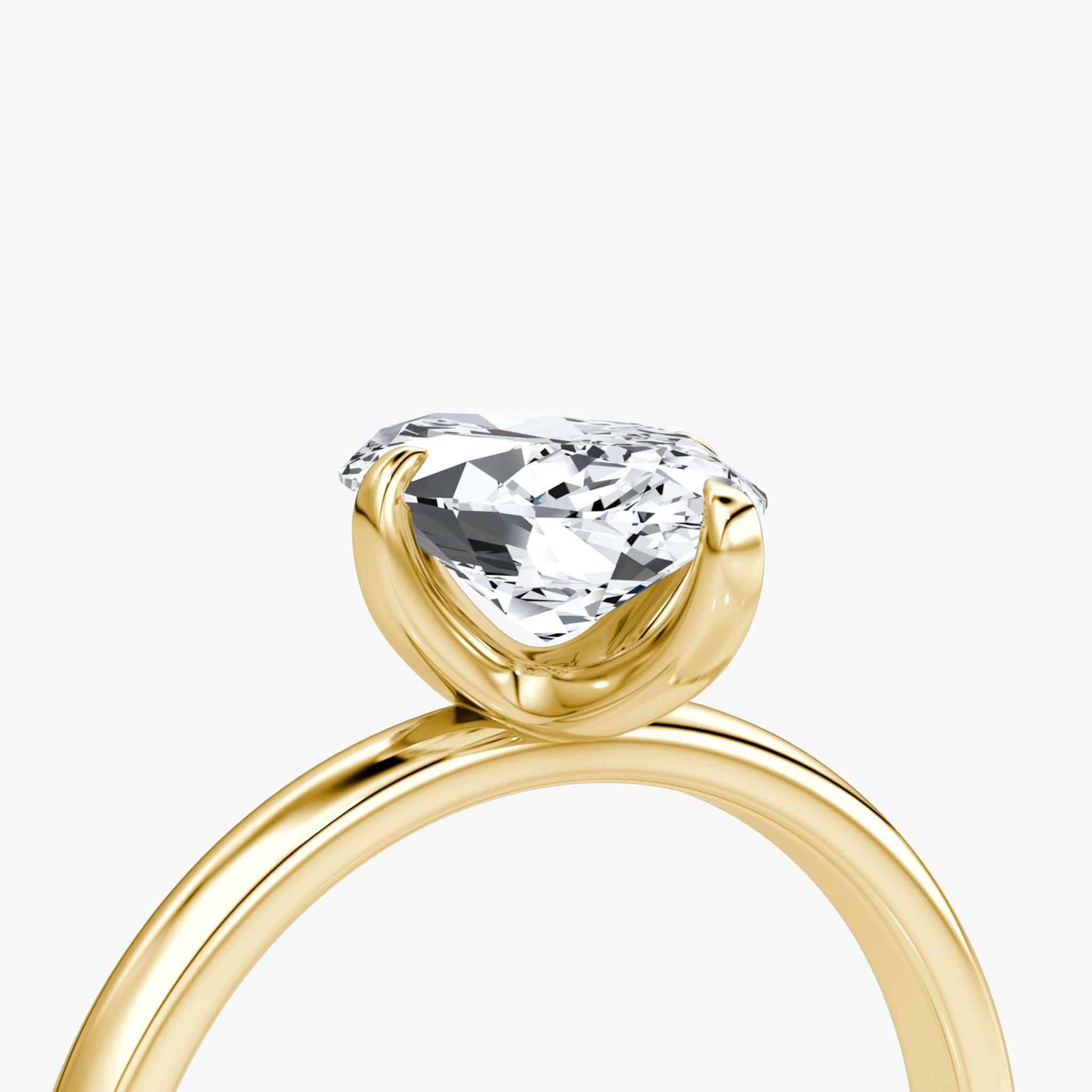 The Classic | Marquise | 18k | Yellow Gold | bandAccent: Plain | bandWidth: large | diamondOrientation: vertical | caratWeight: other