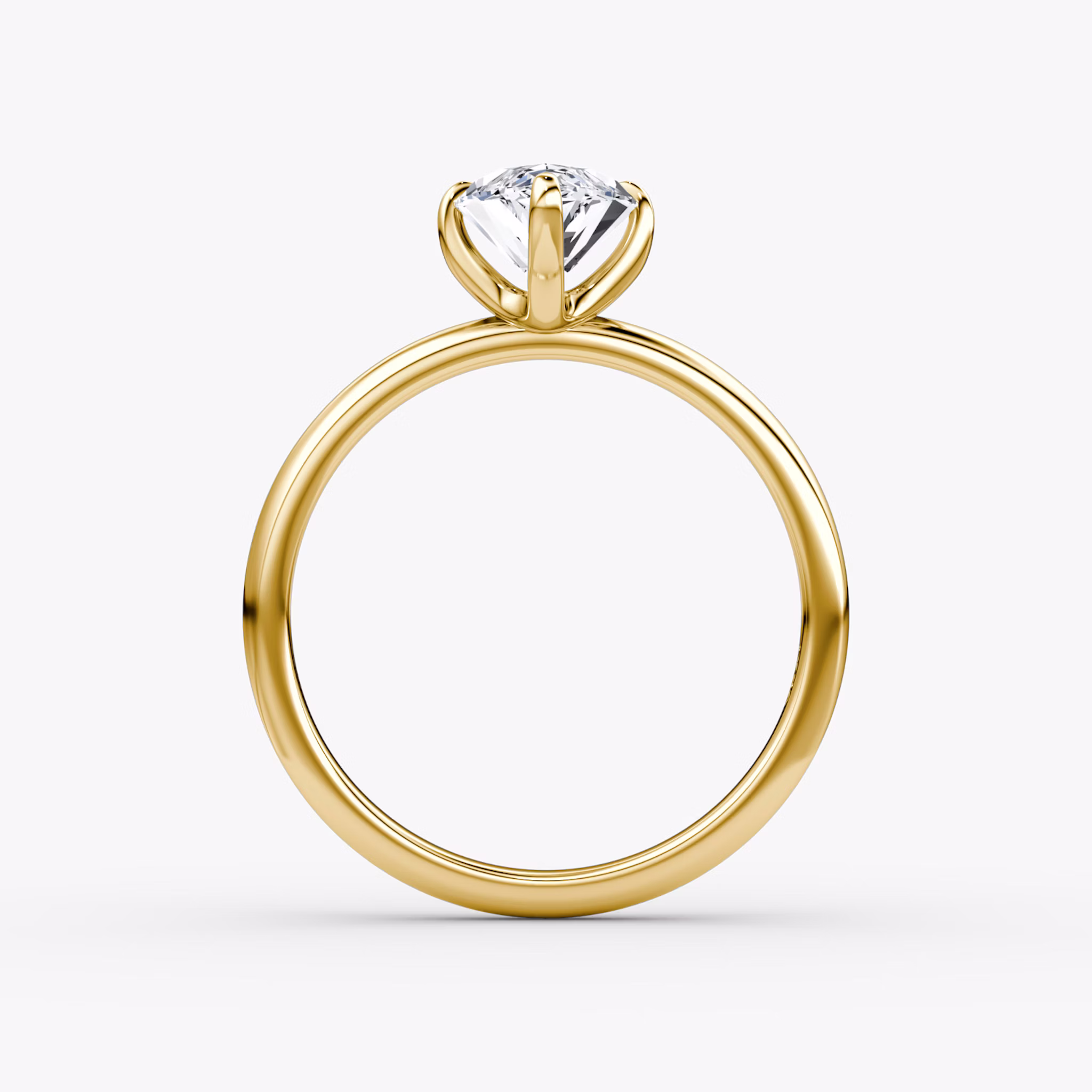 The Classic | Marquise | 18k | Yellow Gold | bandAccent: Plain | bandWidth: large | diamondOrientation: vertical | caratWeight: other