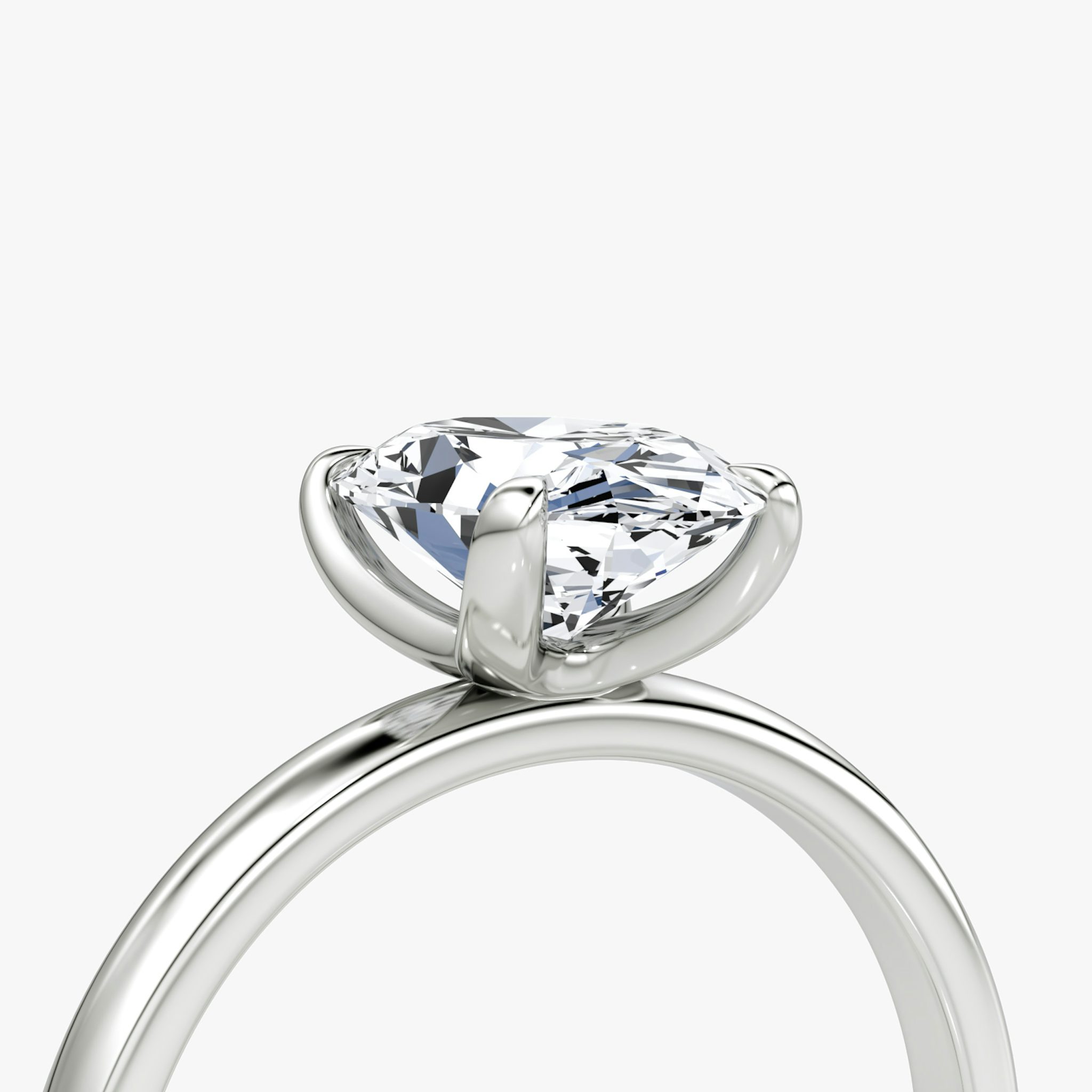 The Classic | Oval | Platinum | bandAccent: Plain | bandWidth: large | diamondOrientation: vertical | caratWeight: other
