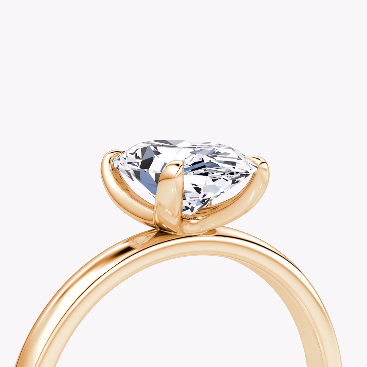 The Classic | Oval | 14k | Rose Gold | bandAccent: Plain | bandWidth: large | diamondOrientation: vertical | caratWeight: other