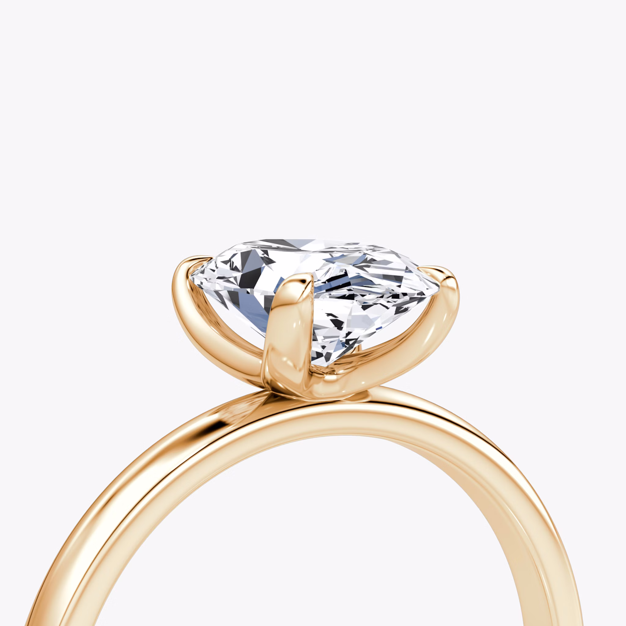Classic | Oval | 14k | Roségold | bandAccent: Ohne Pavé-Besatz | bandWidth: large | diamondOrientation: vertical | caratWeight: other