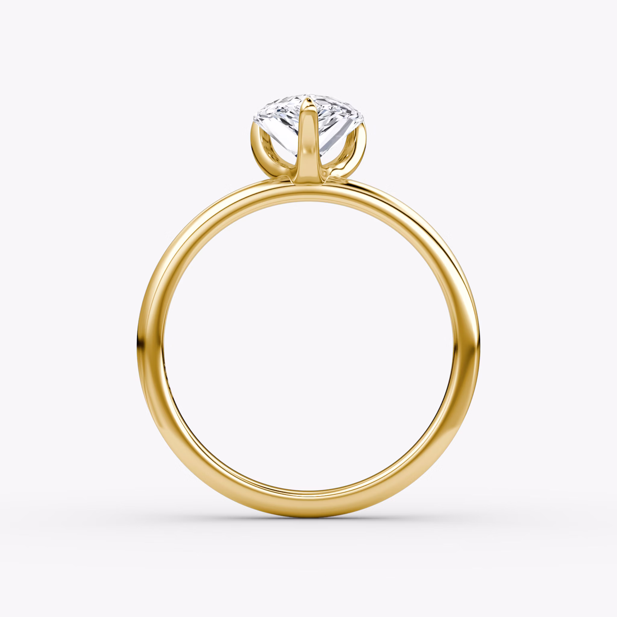 The Classic | Pear | 18k | Yellow Gold | bandAccent: Plain | bandWidth: large | diamondOrientation: vertical | caratWeight: other