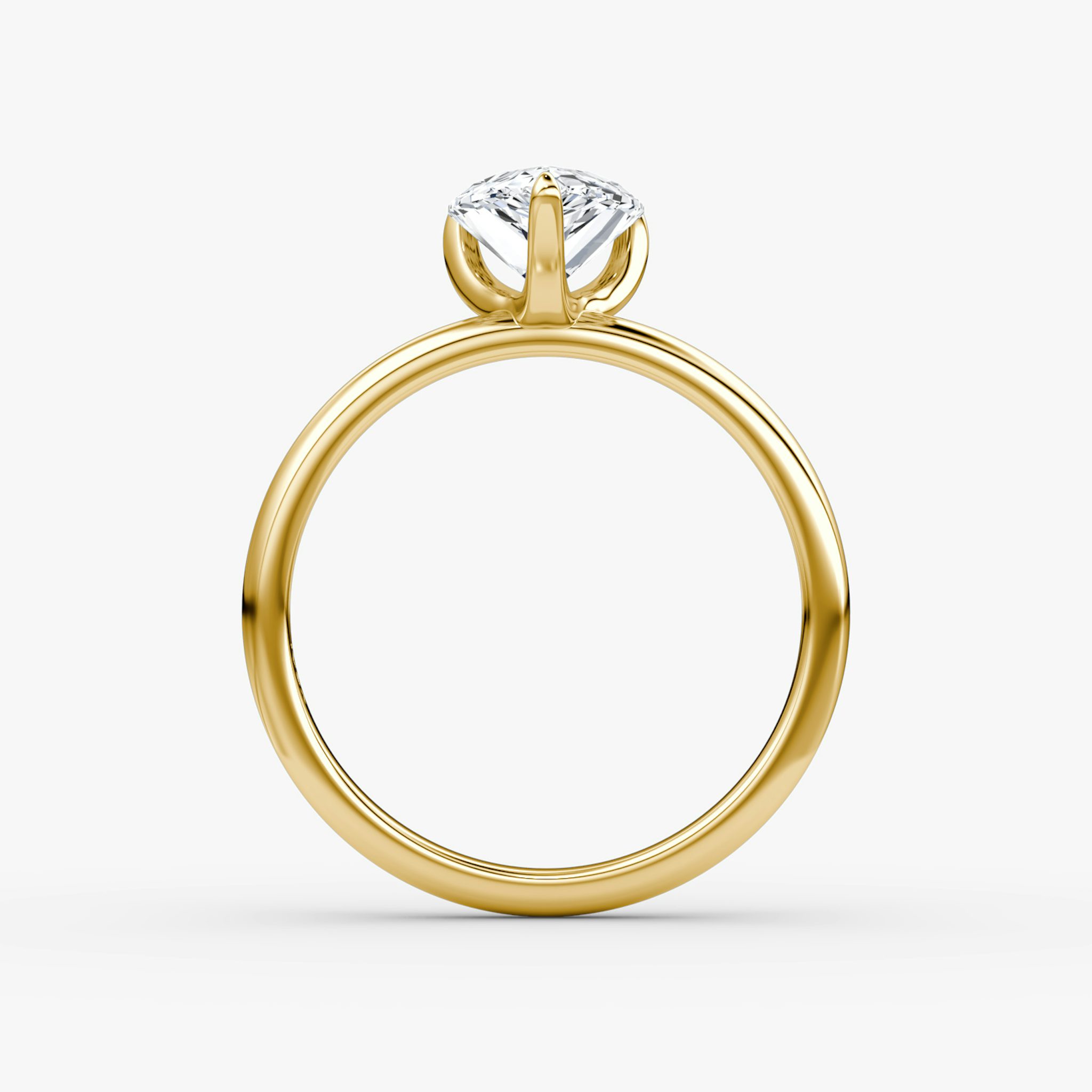 The Classic | Pear | 18k | Yellow Gold | bandAccent: Plain | bandWidth: large | diamondOrientation: vertical | caratWeight: other
