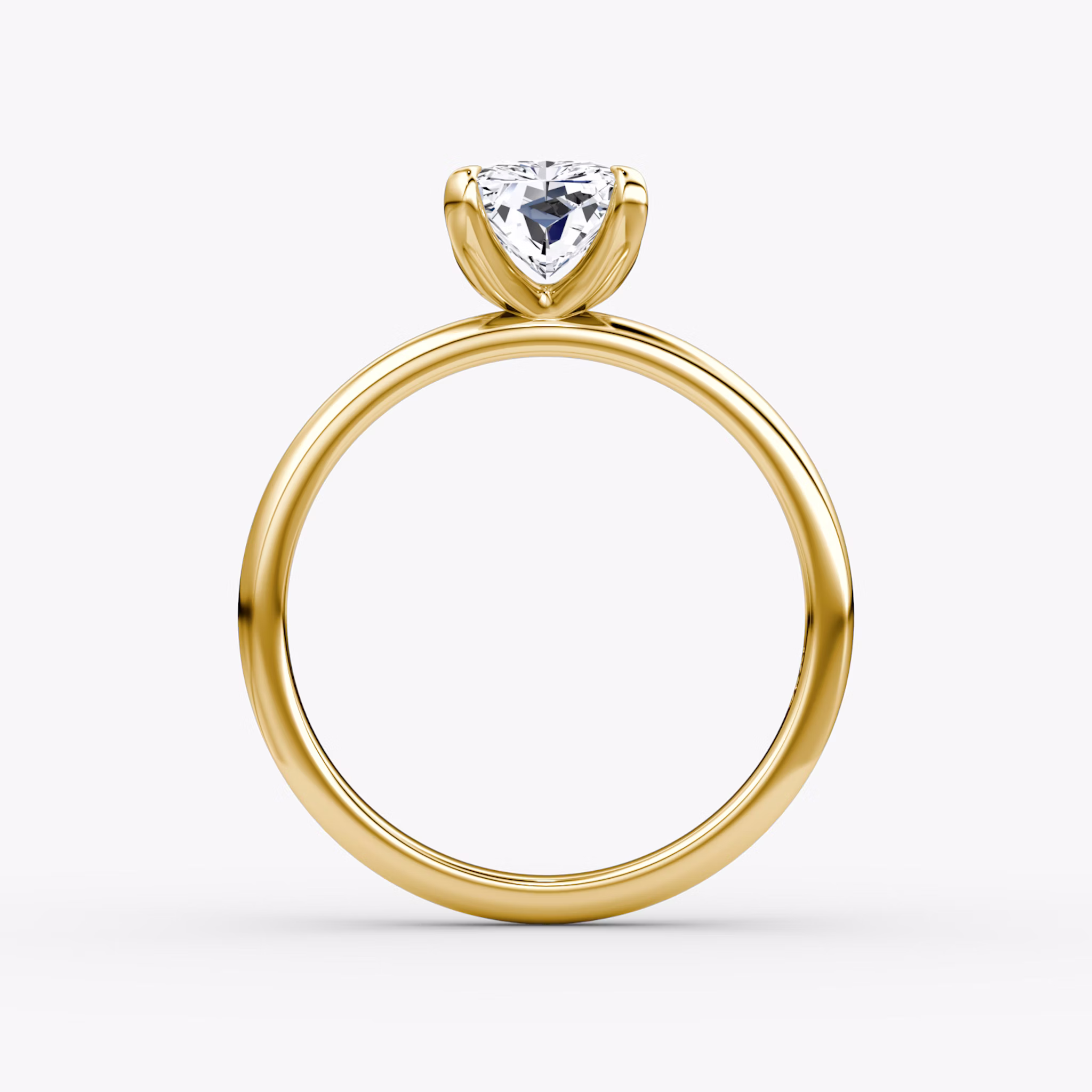 The Classic | Radiant | 18k | Yellow Gold | bandAccent: Plain | bandWidth: large | diamondOrientation: vertical | caratWeight: other