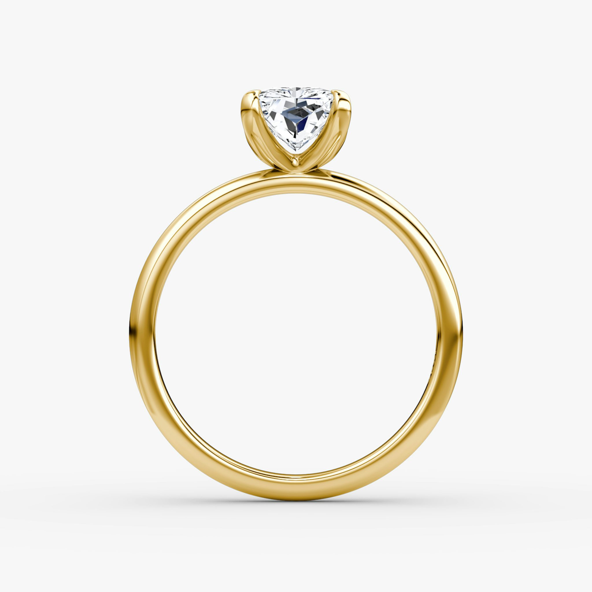 The Classic | Radiant | 18k | Yellow Gold | bandAccent: Plain | bandWidth: large | diamondOrientation: vertical | caratWeight: other