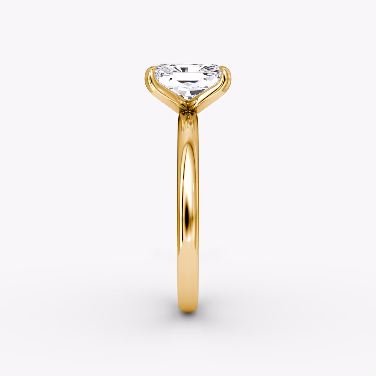 The Classic | Radiant | 18k | Yellow Gold | bandAccent: Plain | bandWidth: large | diamondOrientation: vertical | caratWeight: other