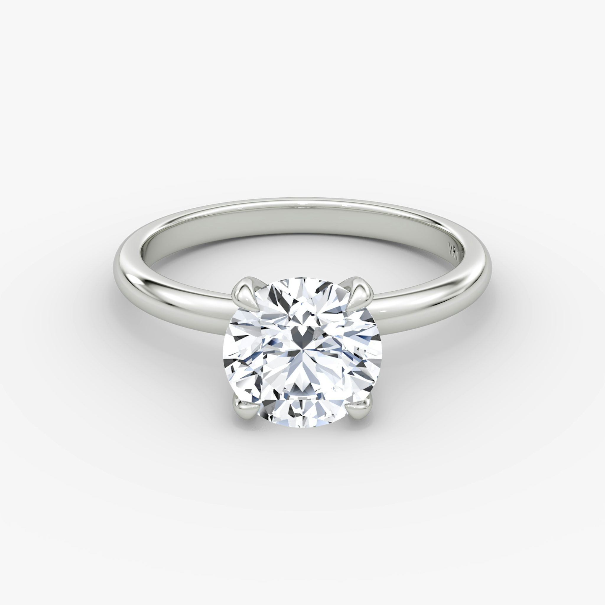 Classic | Rund | Platin | bandAccent: Ohne Pavé-Besatz | bandWidth: large | caratWeight: other | diamondOrientation: vertical