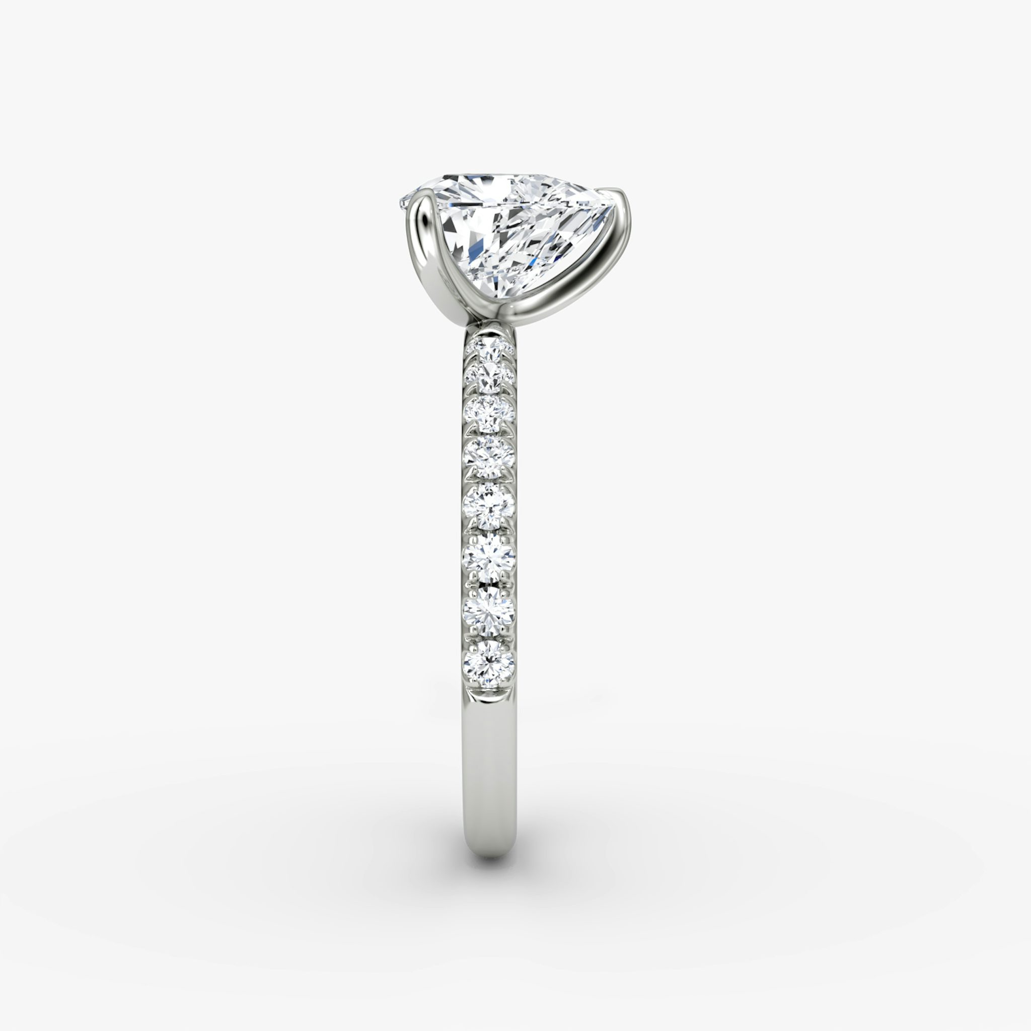 The Classic | Trillion | Platinum | bandAccent: Pavé | bandWidth: large | diamondOrientation: vertical | caratWeight: other